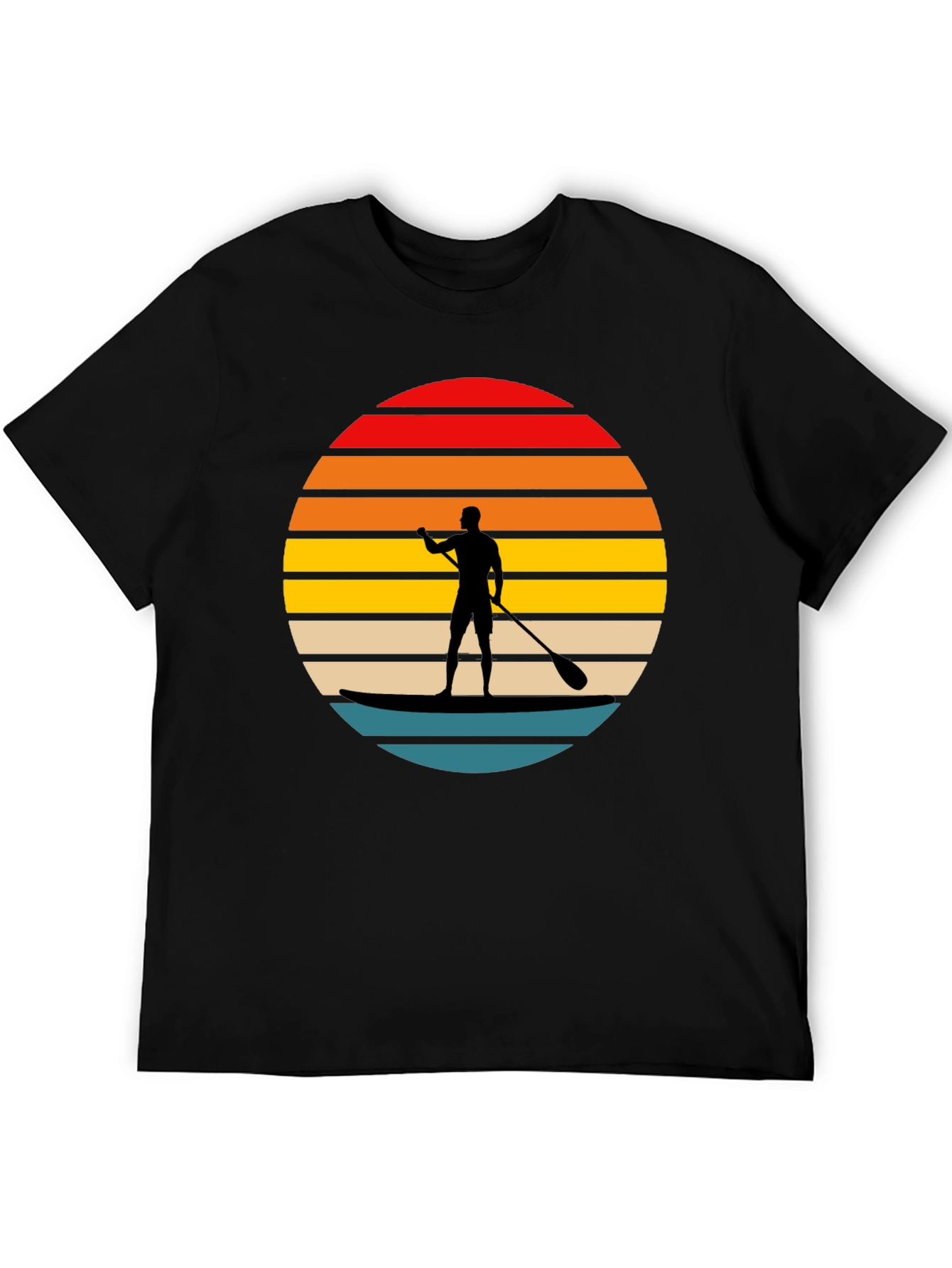 Paddle Board Sunset Graphic T-Shirt