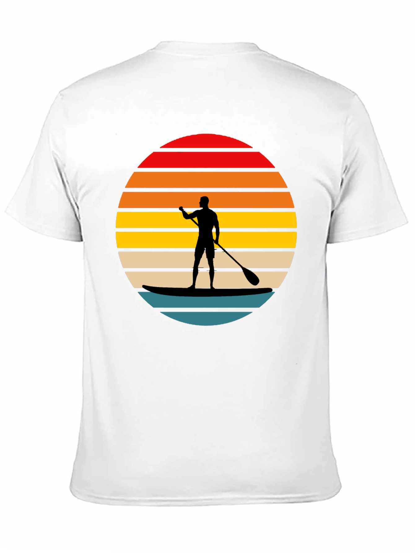 Paddle Board Sunset Graphic T-Shirt
