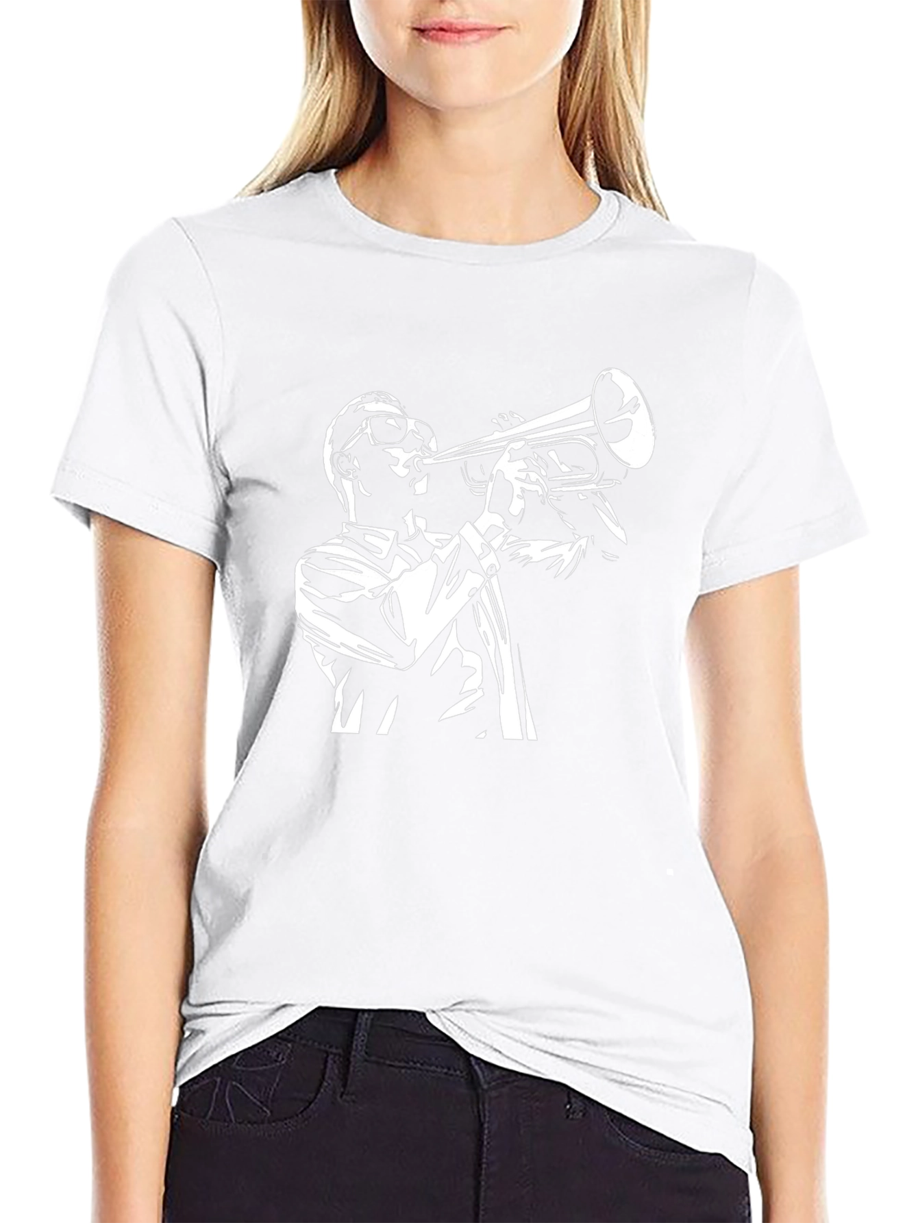 Cool Jazz Trumpet Player Graphic T-Shirt