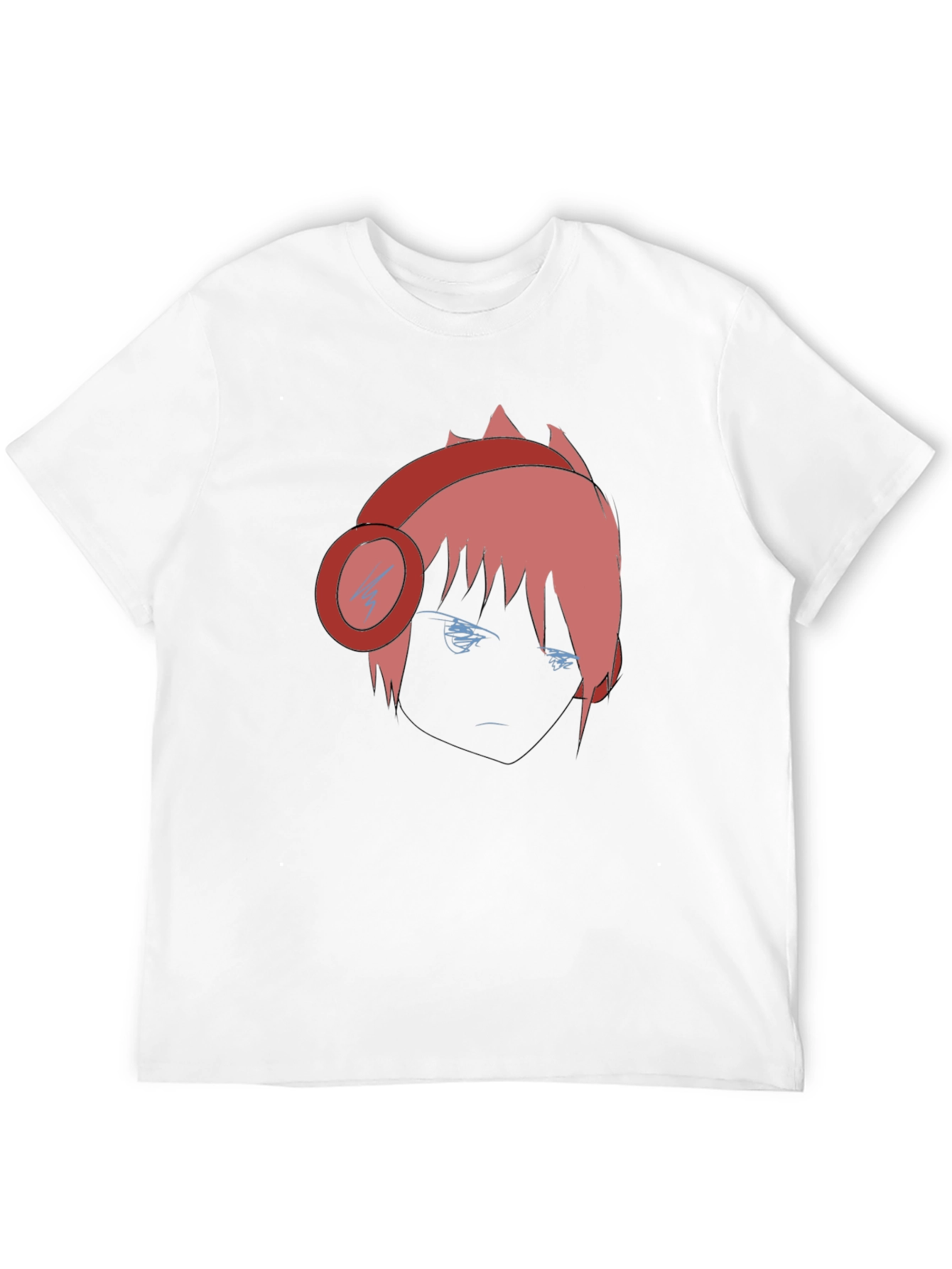 Anime Gamer Graphic Tee - Stylish Black Cotton T-Shirt