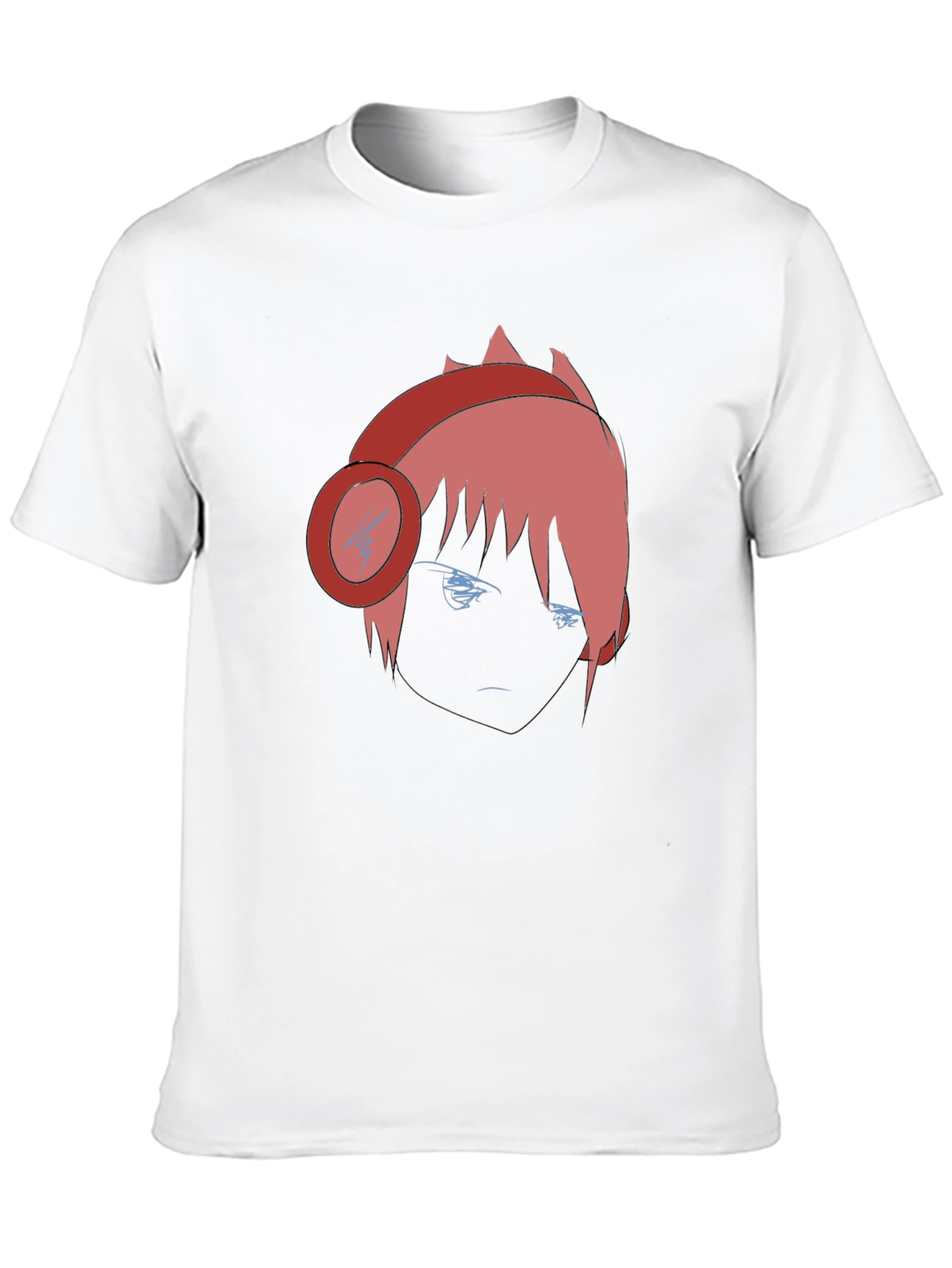 Anime Gamer Graphic Tee - Stylish Black Cotton T-Shirt