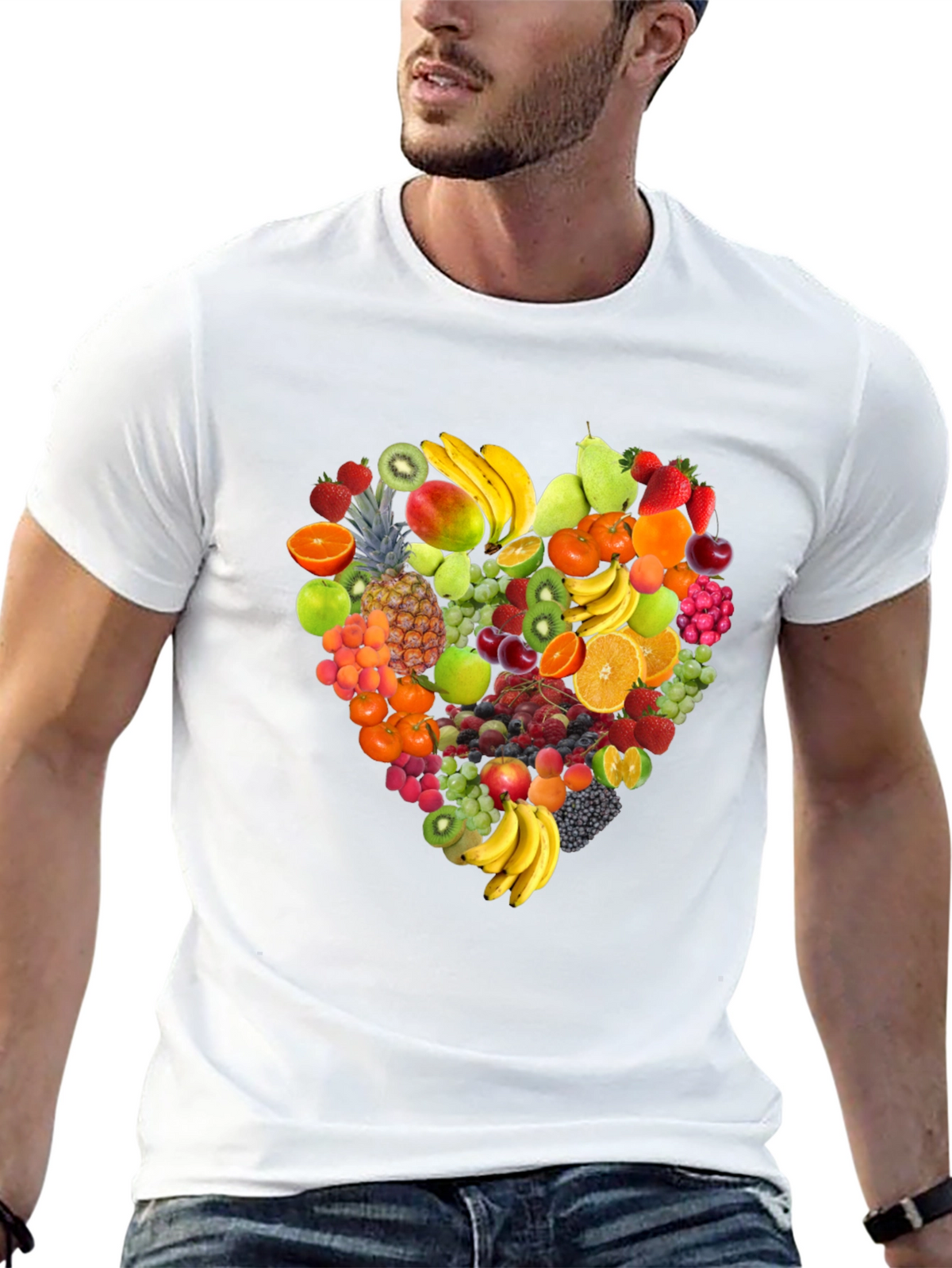Fruit Heart Graphic T-Shirt