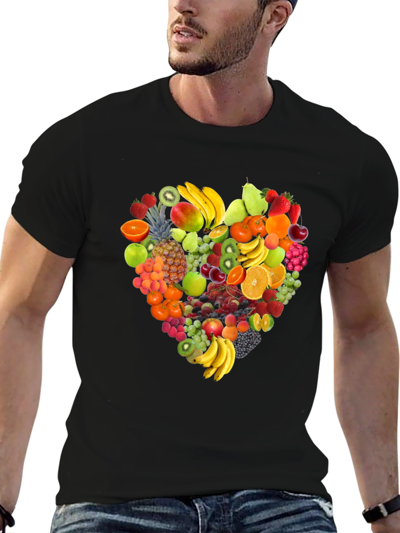 Fruit Heart Graphic T-Shirt