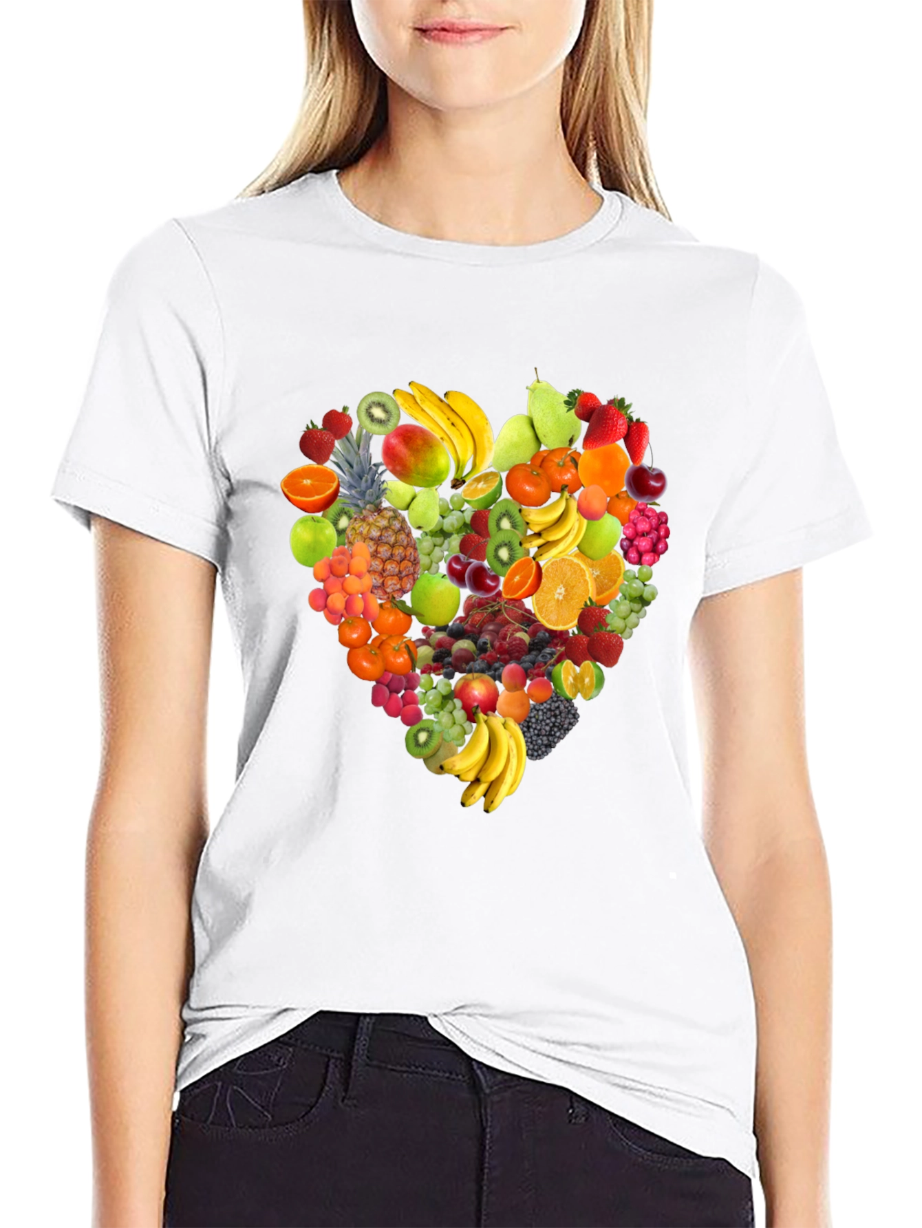 Fruit Heart Graphic T-Shirt