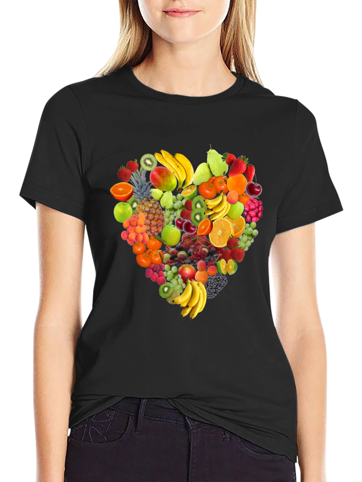 Fruit Heart Graphic T-Shirt