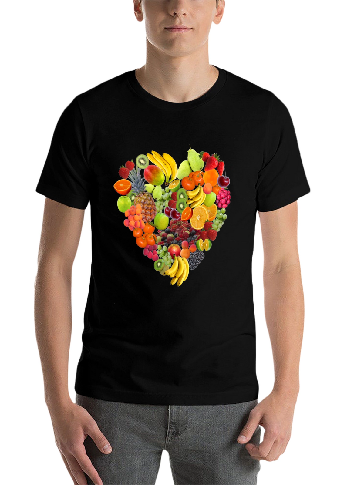 Fruit Heart Graphic T-Shirt