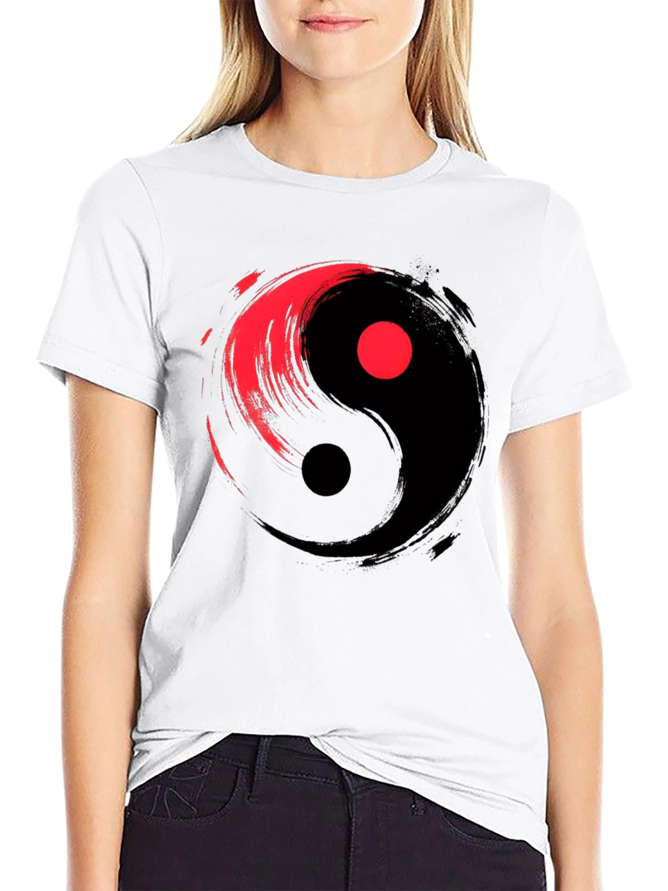 Yin Yang Graphic Tee - Balance and Style