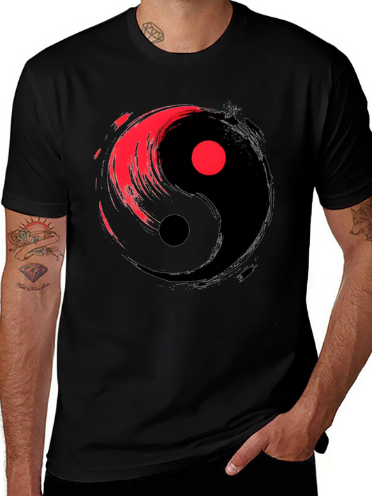 Yin Yang Graphic Tee - Balance and Style