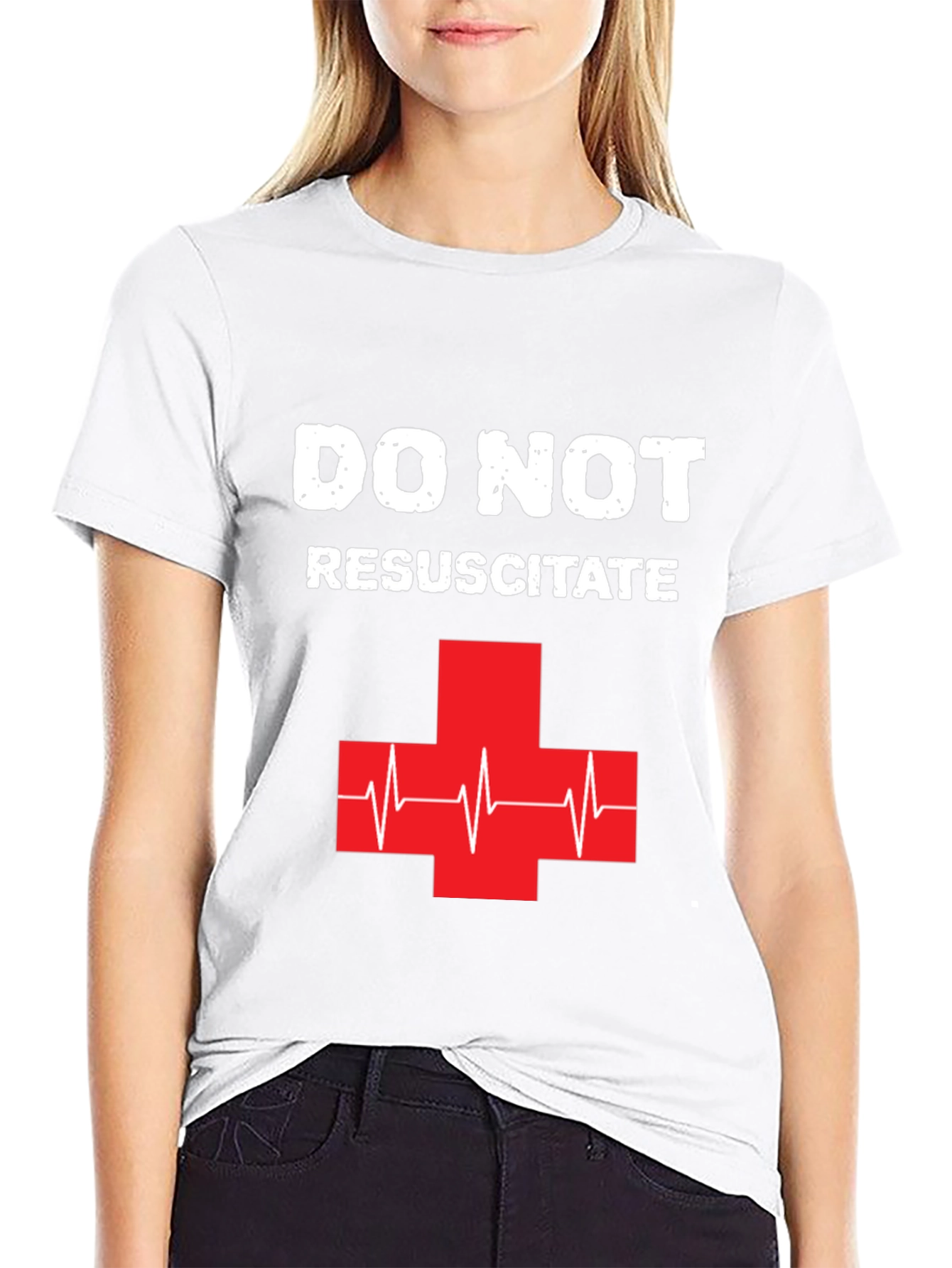Do Not Resuscitate Graphic T-Shirt - Black Cotton Tee