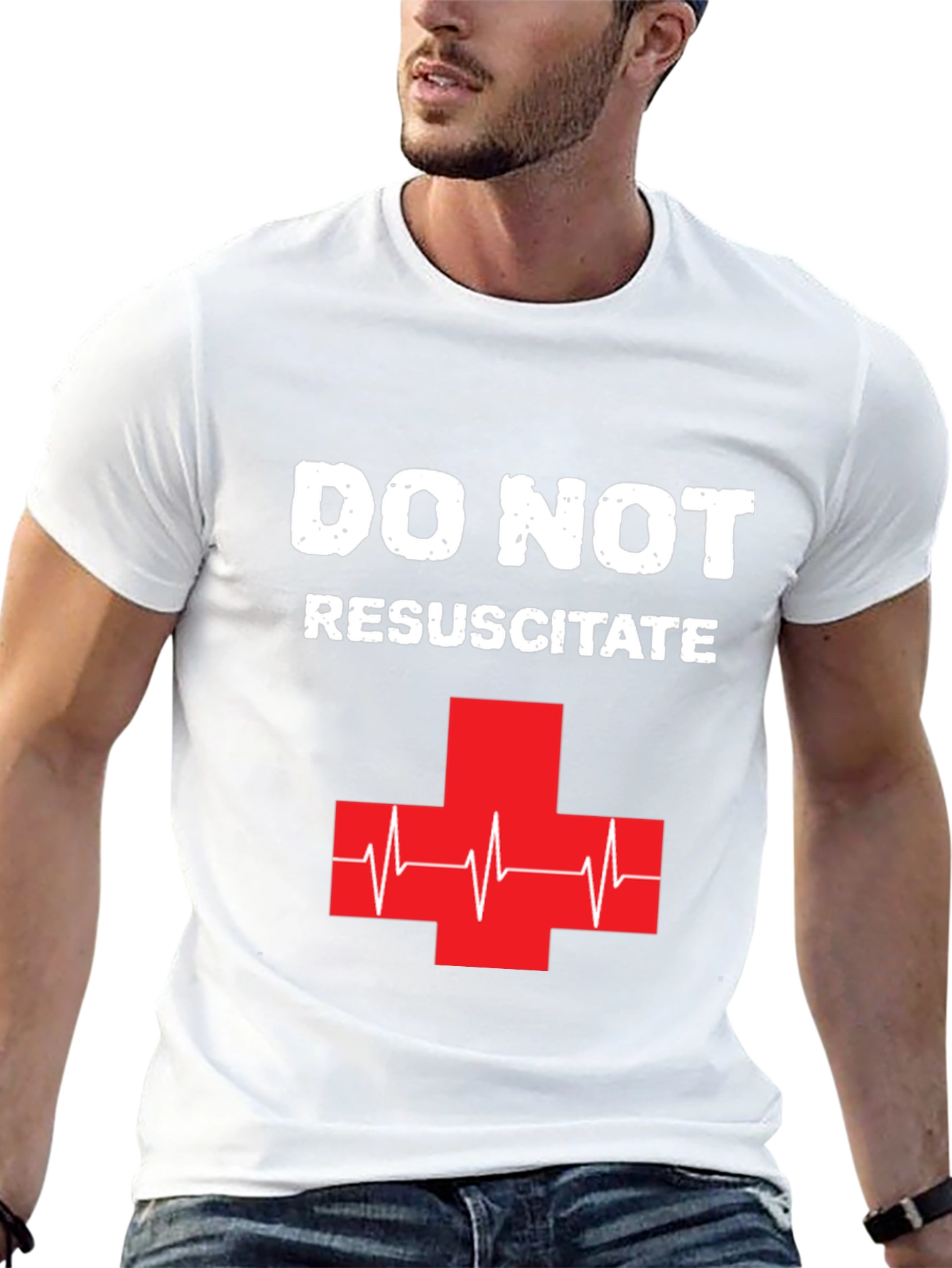 Do Not Resuscitate Graphic T-Shirt - Black Cotton Tee