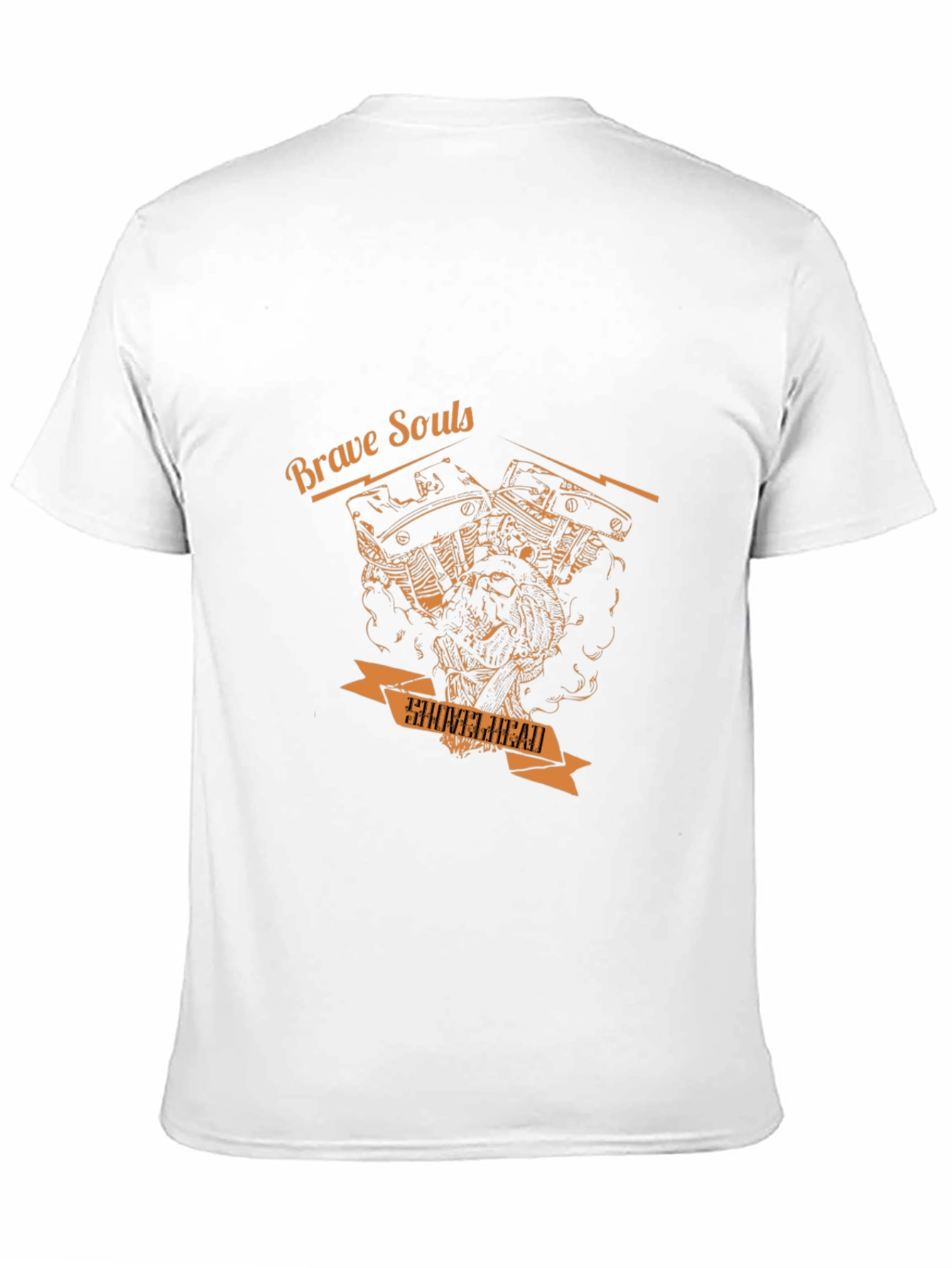 Brave Souls Shovelhead Motorcycle Graphic T-Shirt
