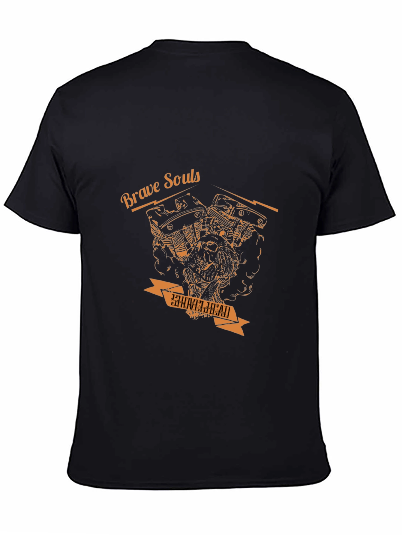 Brave Souls Shovelhead Motorcycle Graphic T-Shirt