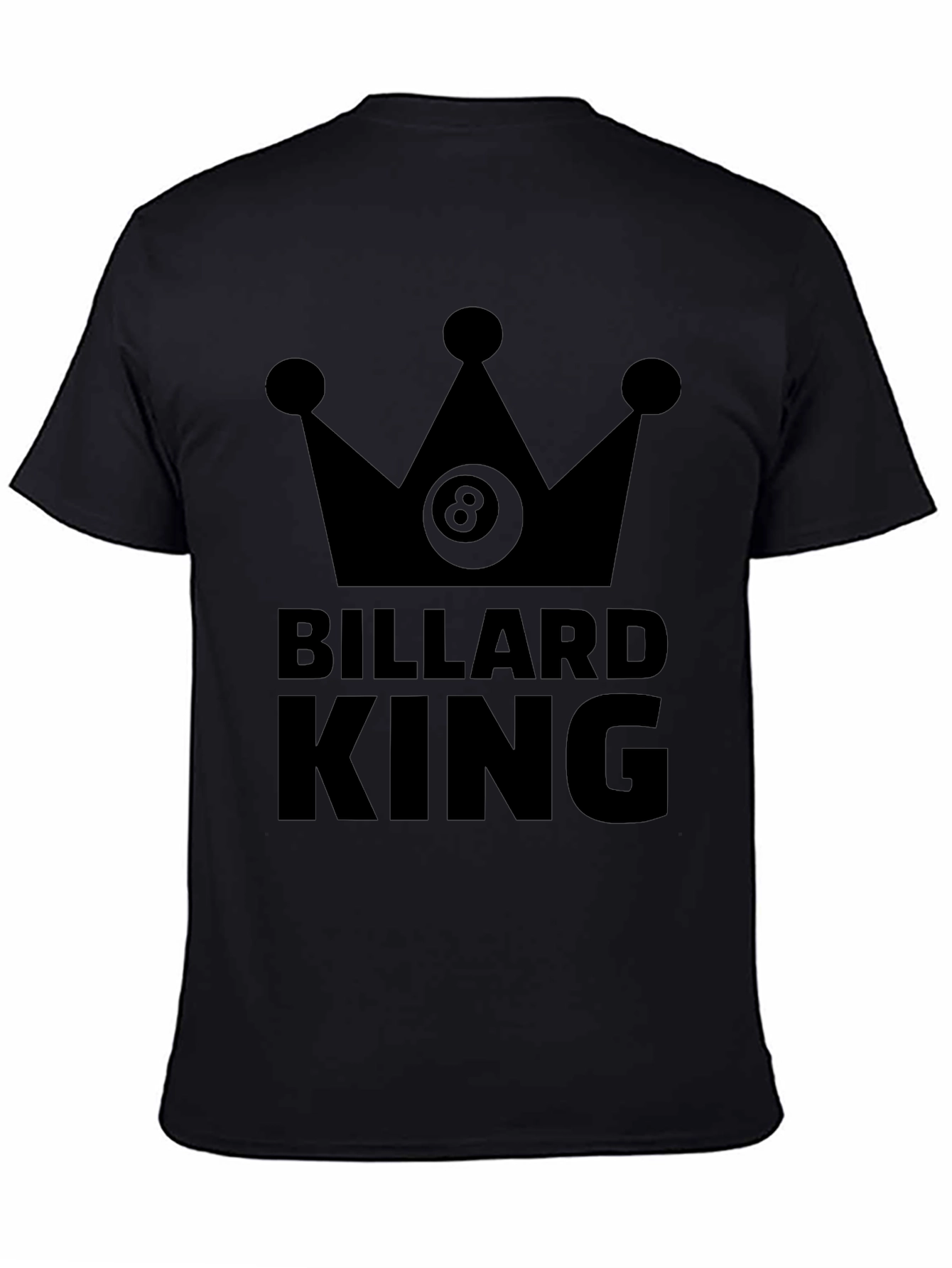 Billiard King T-Shirt - Eight Ball Crown Graphic