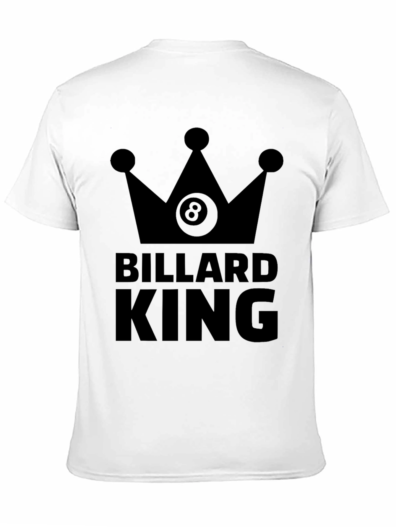 Billiard King T-Shirt - Eight Ball Crown Graphic