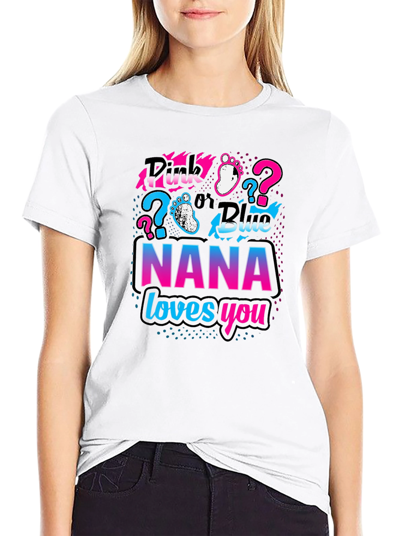 NANA Loves You Gender Reveal T-Shirt