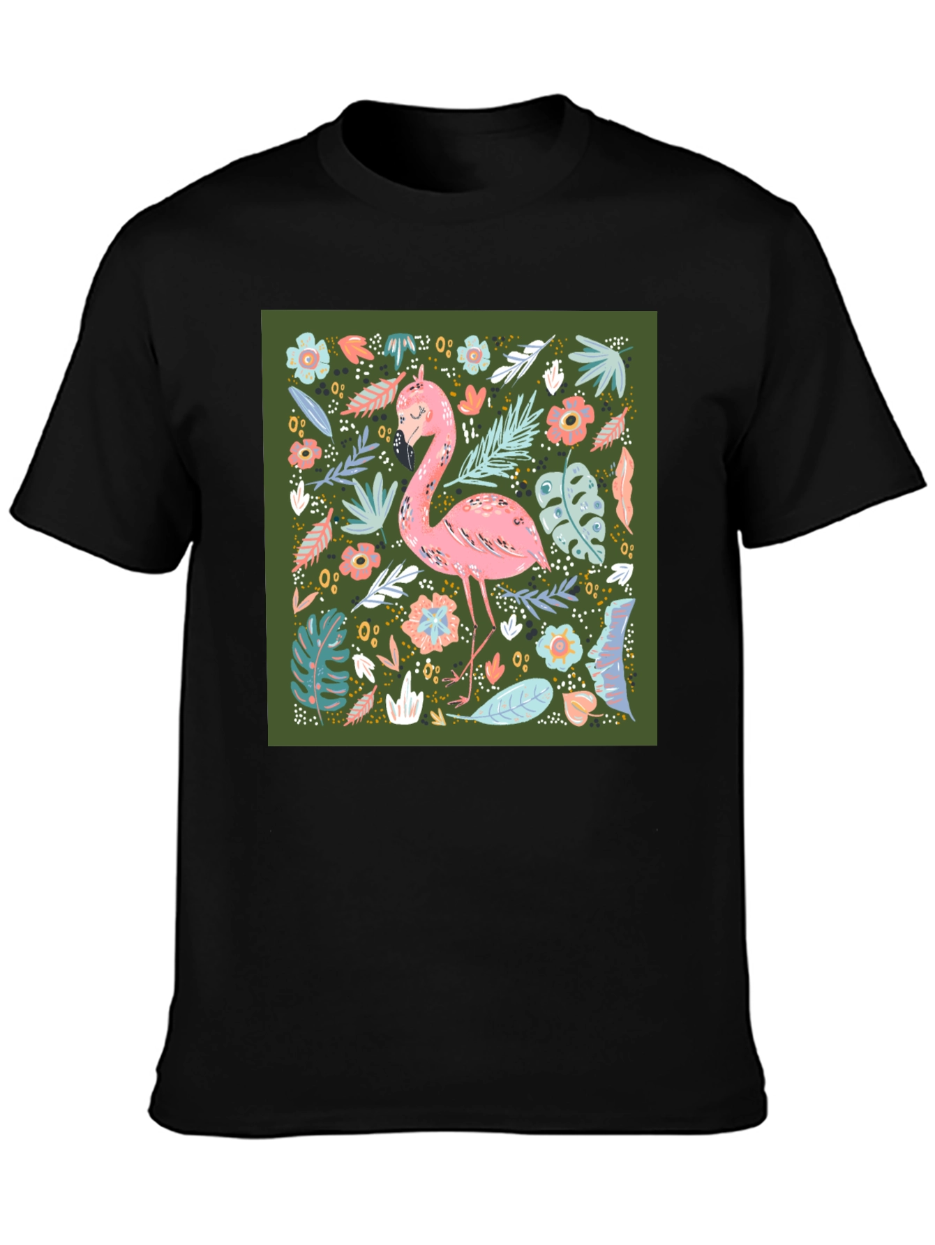 Tropical Flamingo Graphic Tee