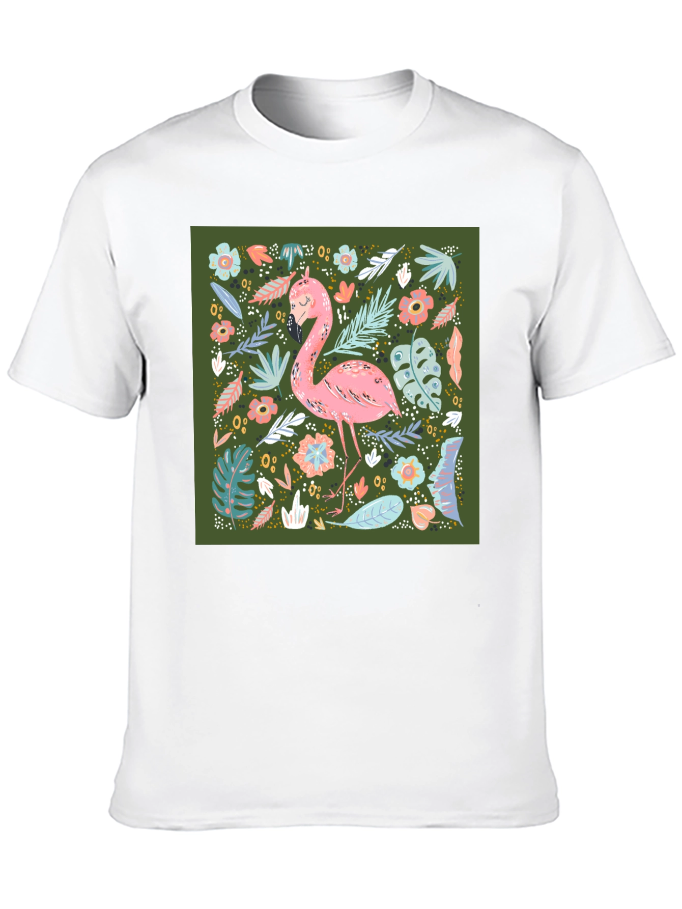 Tropical Flamingo Graphic Tee