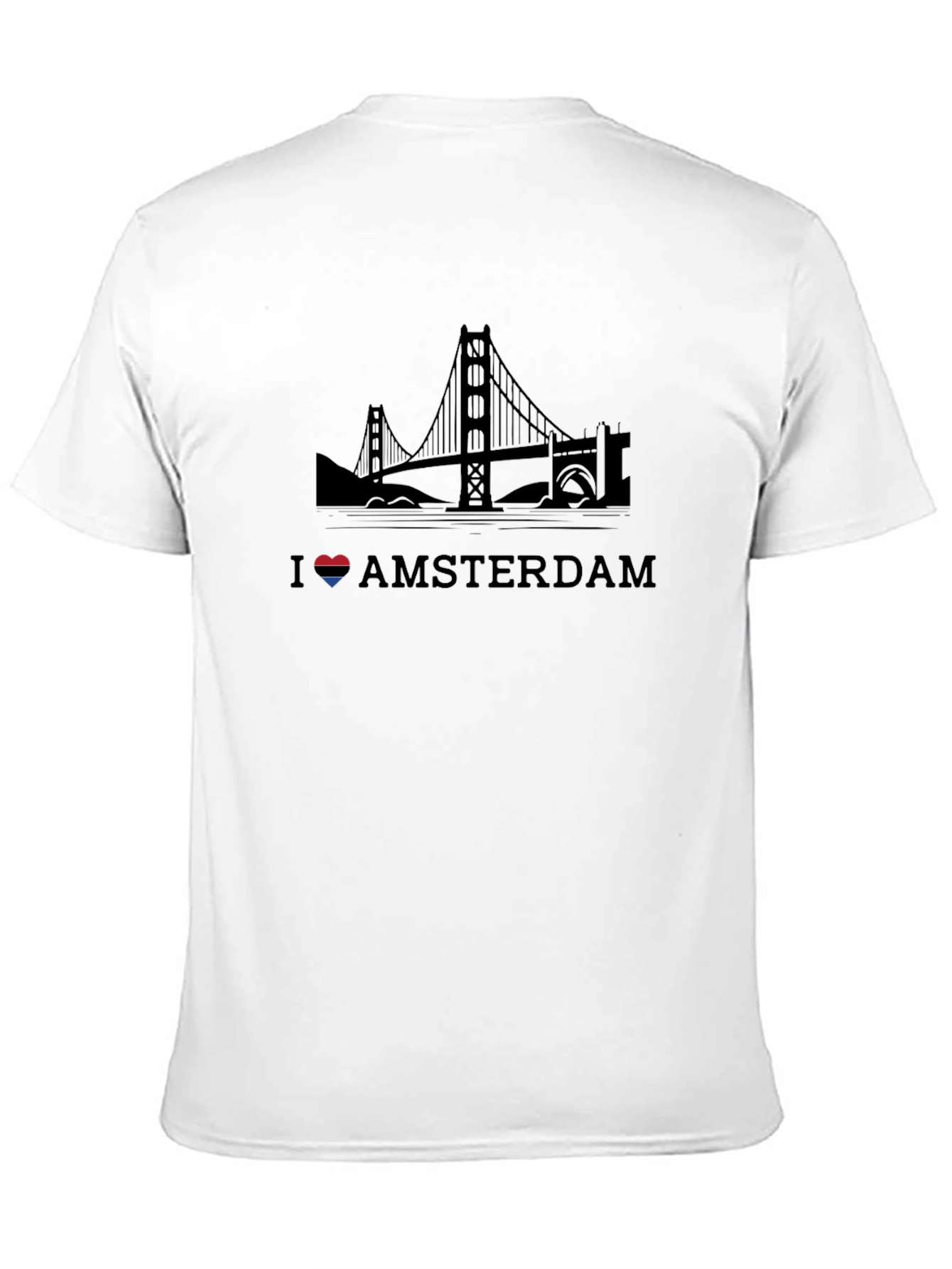 I Love Amsterdam Black T-Shirt
