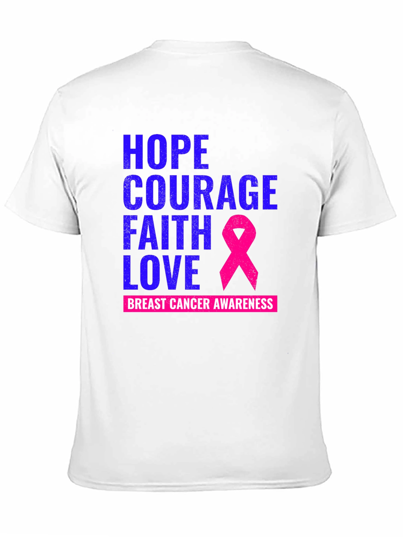 Hope Courage Faith Love Breast Cancer Awareness T-Shirt