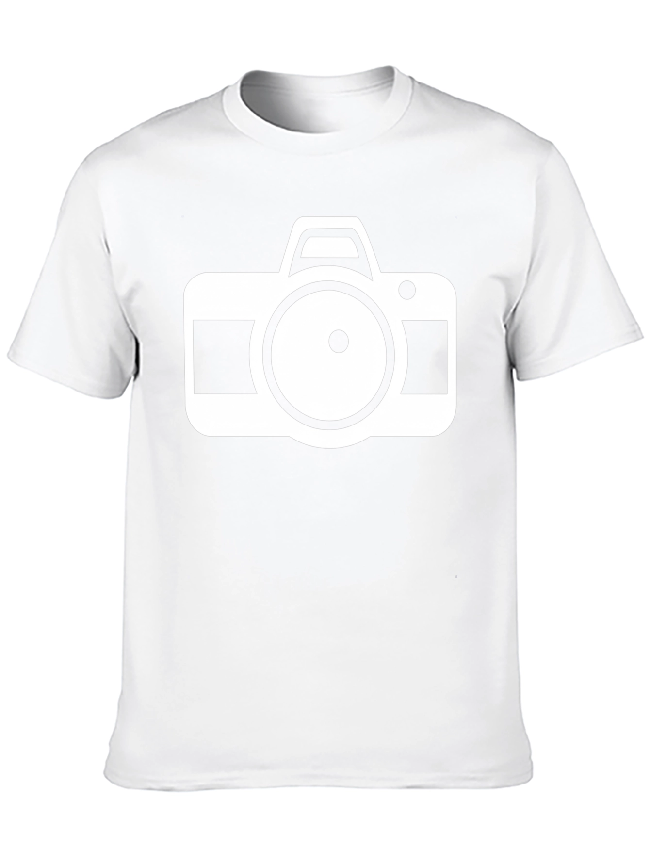 Camera Graphic Tee - Black Cotton Photographer Shirt