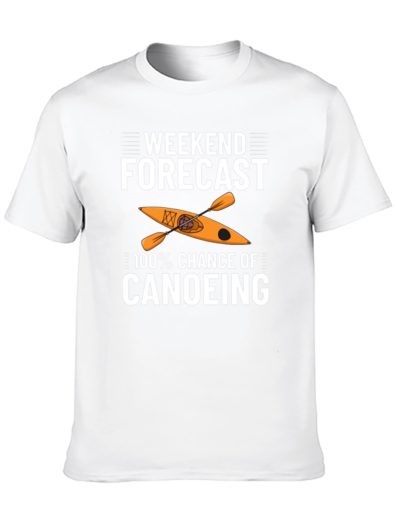 Weekend Canoeing Forecast Graphic Tee