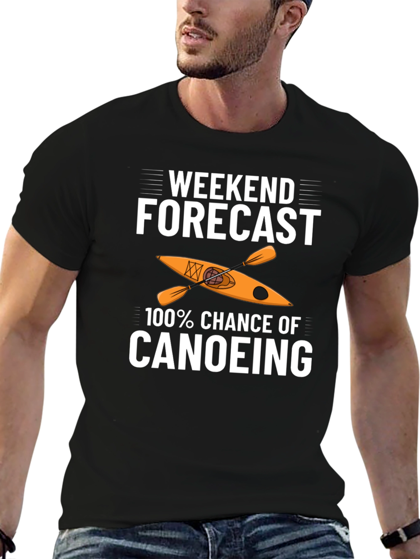 Weekend Canoeing Forecast Graphic Tee