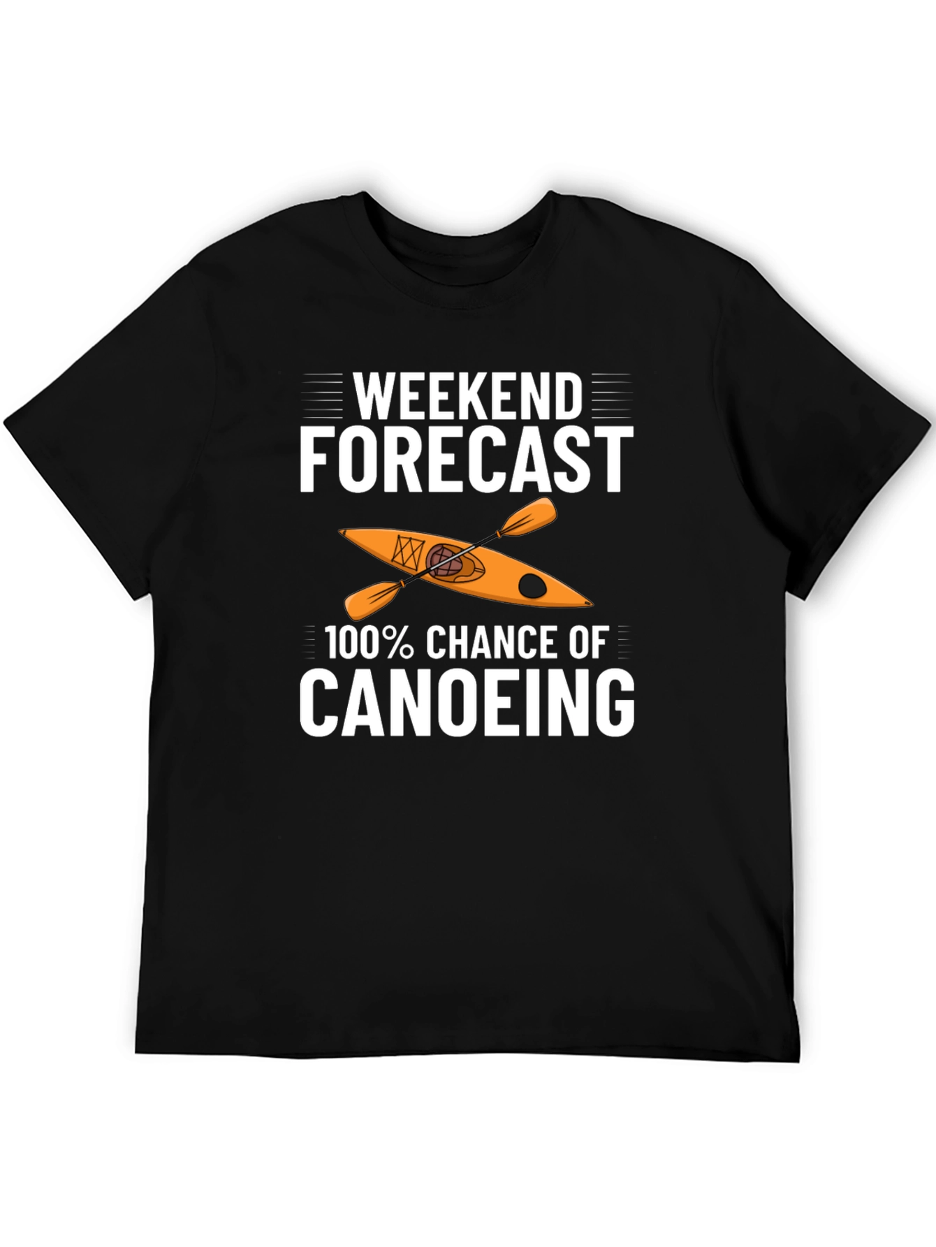 Weekend Canoeing Forecast Graphic Tee