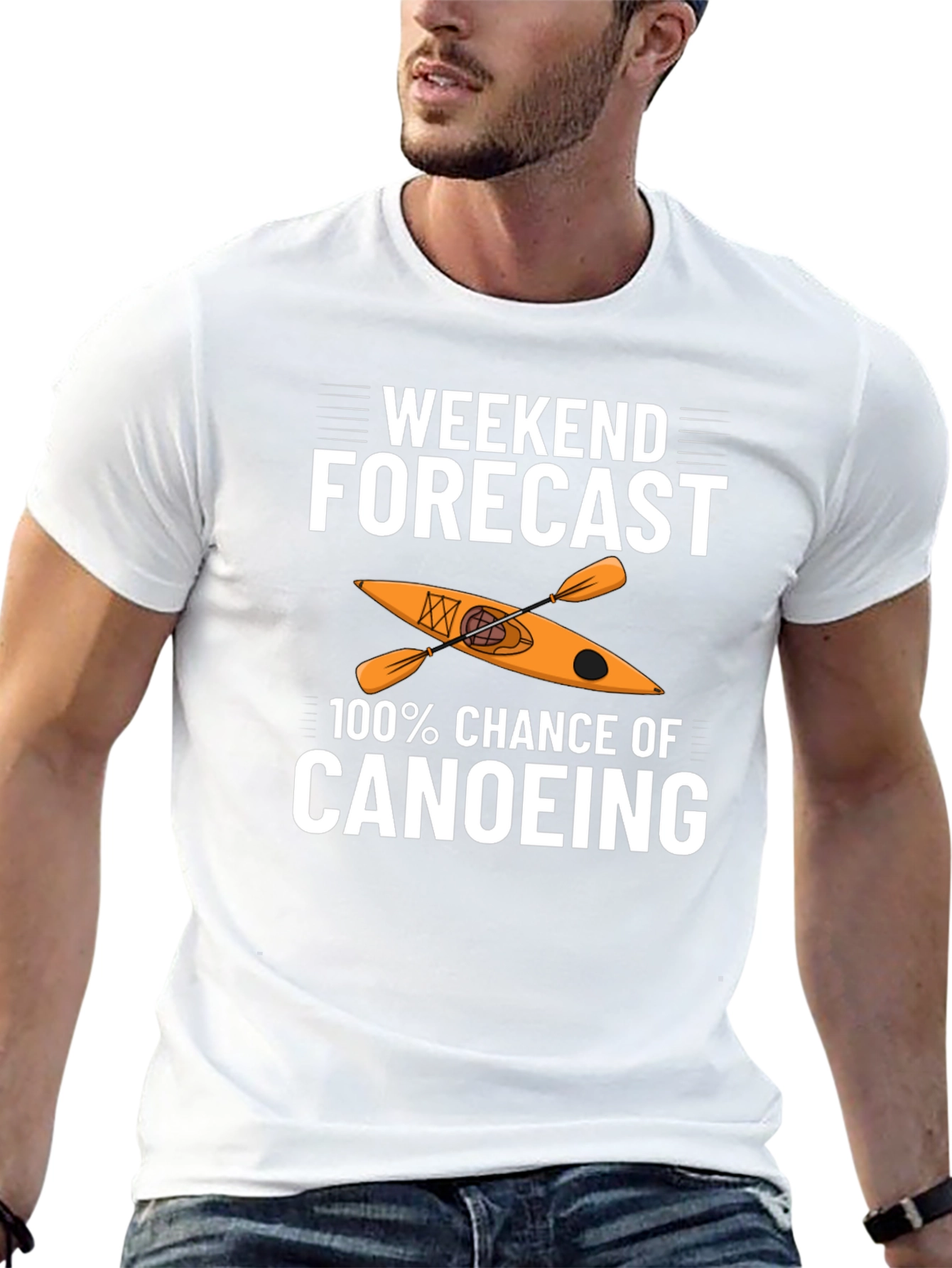 Weekend Canoeing Forecast Graphic Tee