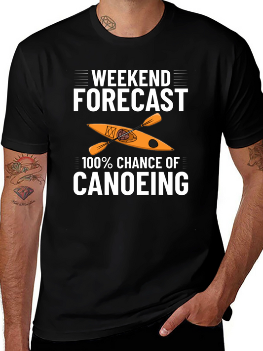 Weekend Canoeing Forecast Graphic Tee