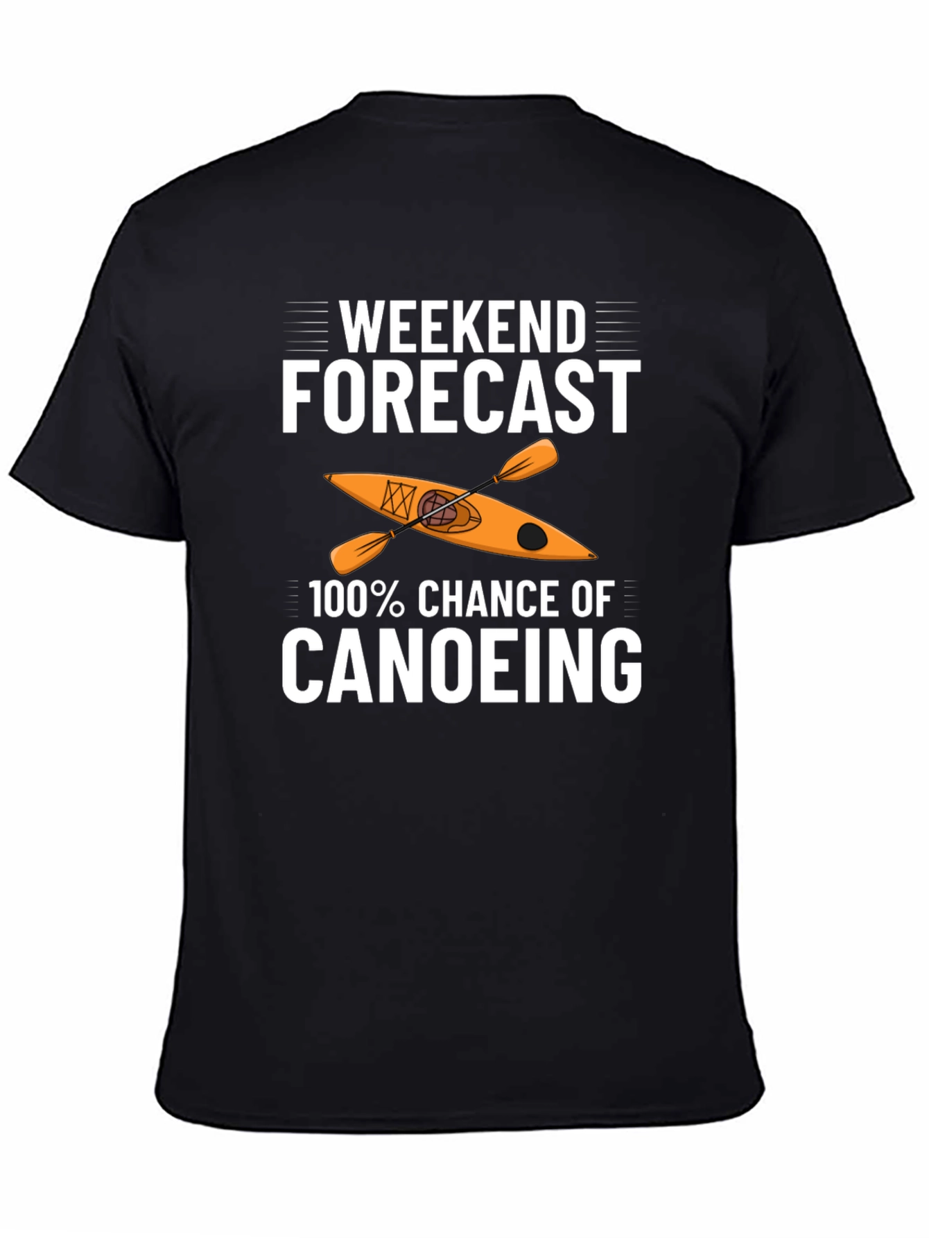 Weekend Canoeing Forecast Graphic Tee