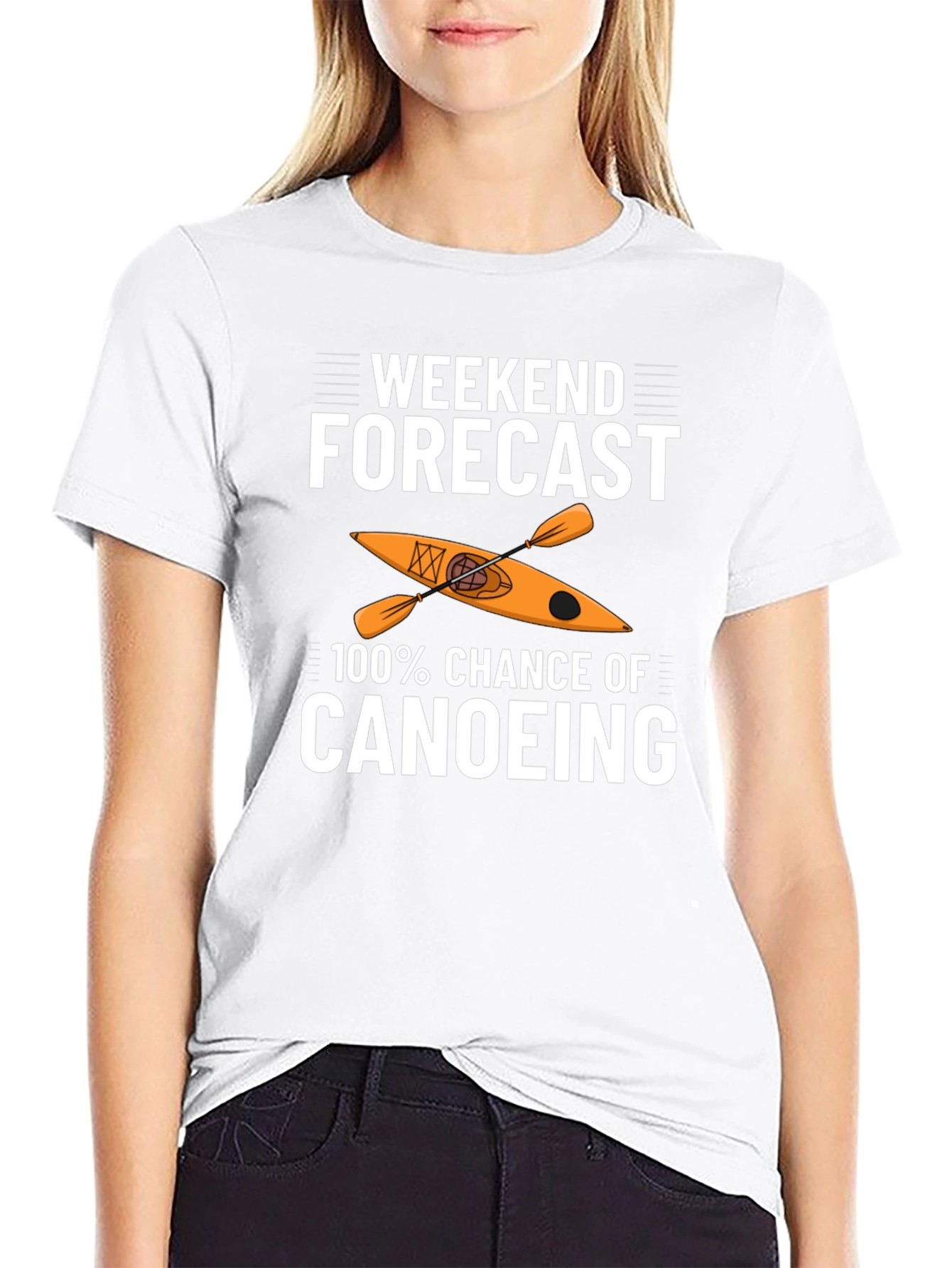 Weekend Canoeing Forecast Graphic Tee