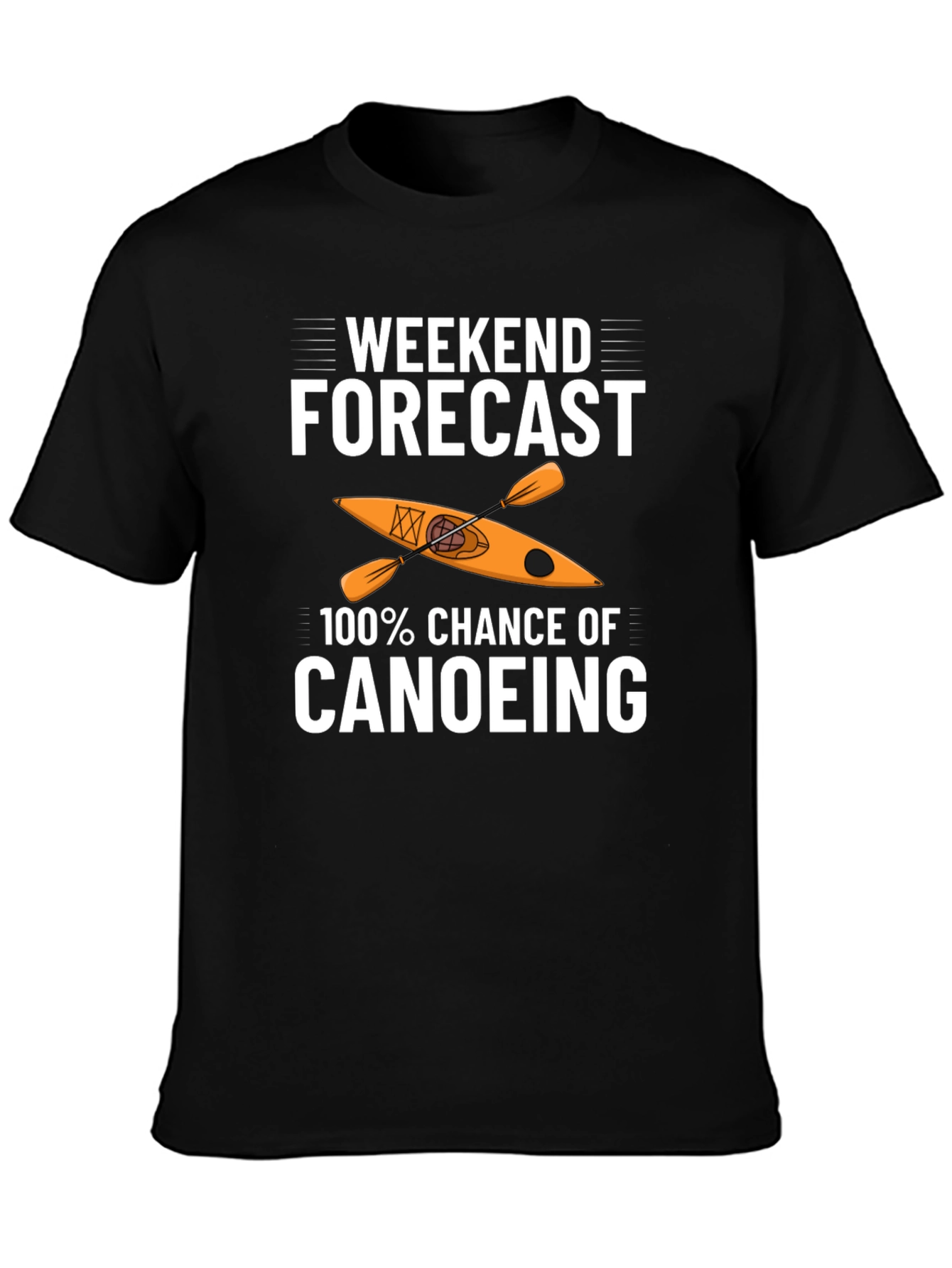 Weekend Canoeing Forecast Graphic Tee