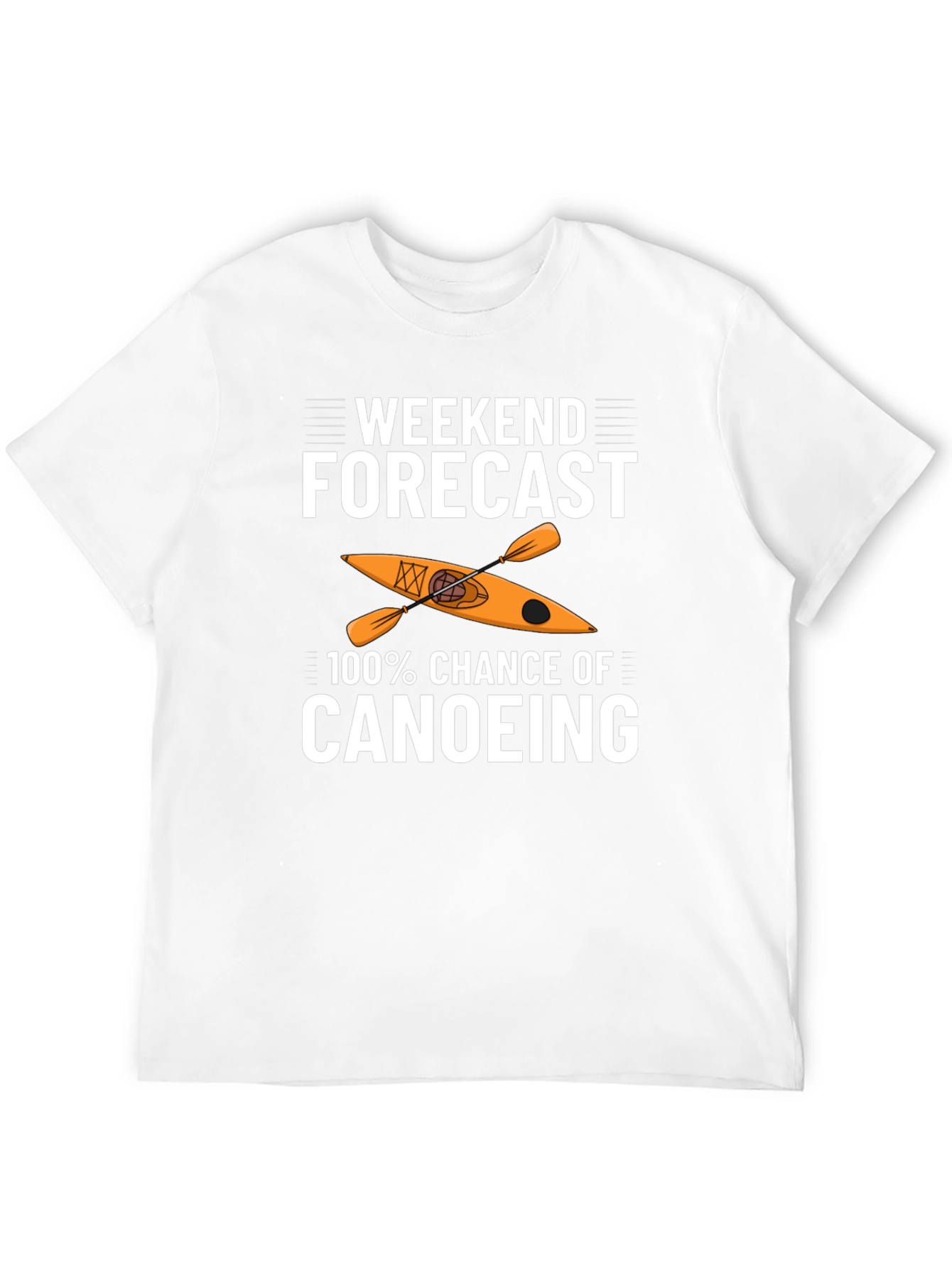 Weekend Canoeing Forecast Graphic Tee