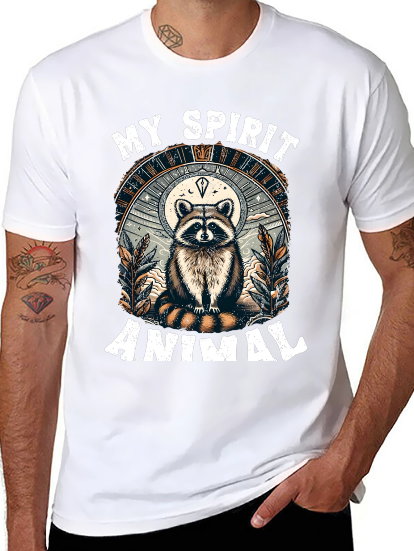 My Spirit Animal Raccoon Graphic Tee