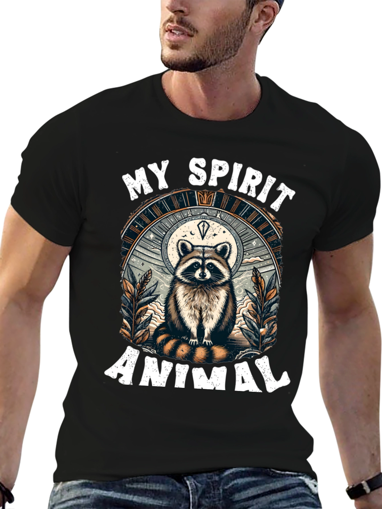 My Spirit Animal Raccoon Graphic Tee