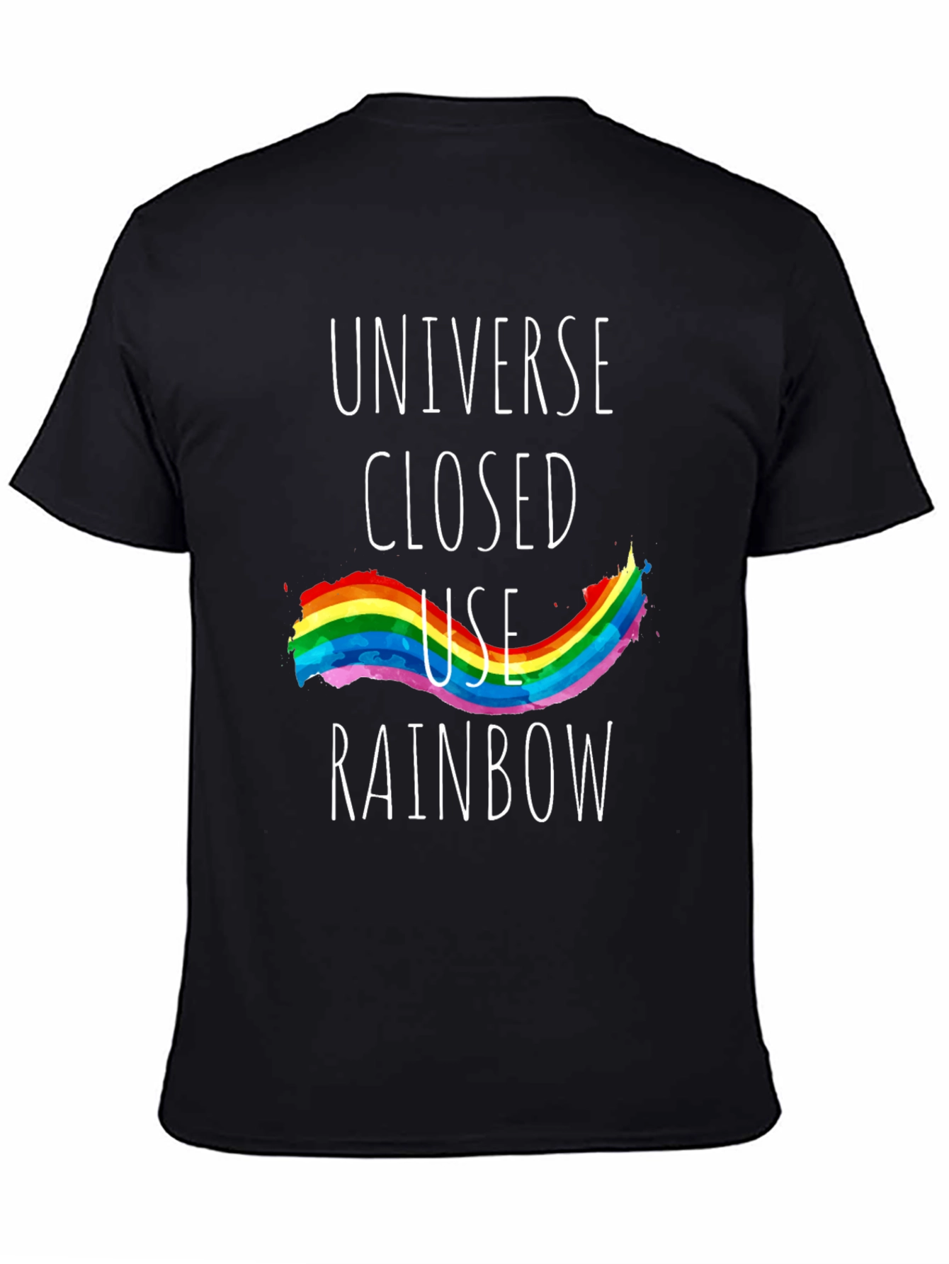 Universe Closed Use Rainbow Graphic Tee