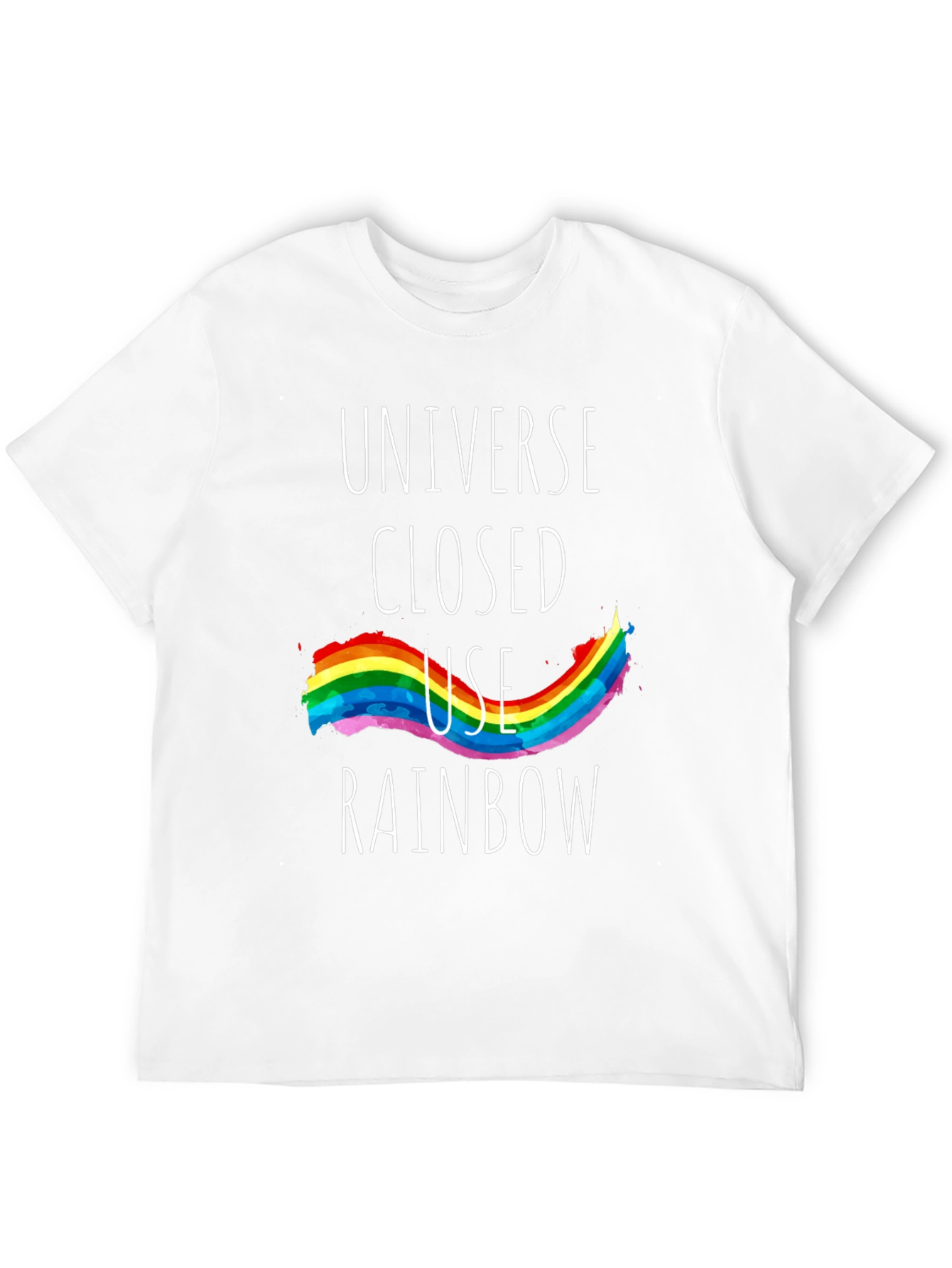 Universe Closed Use Rainbow Graphic Tee