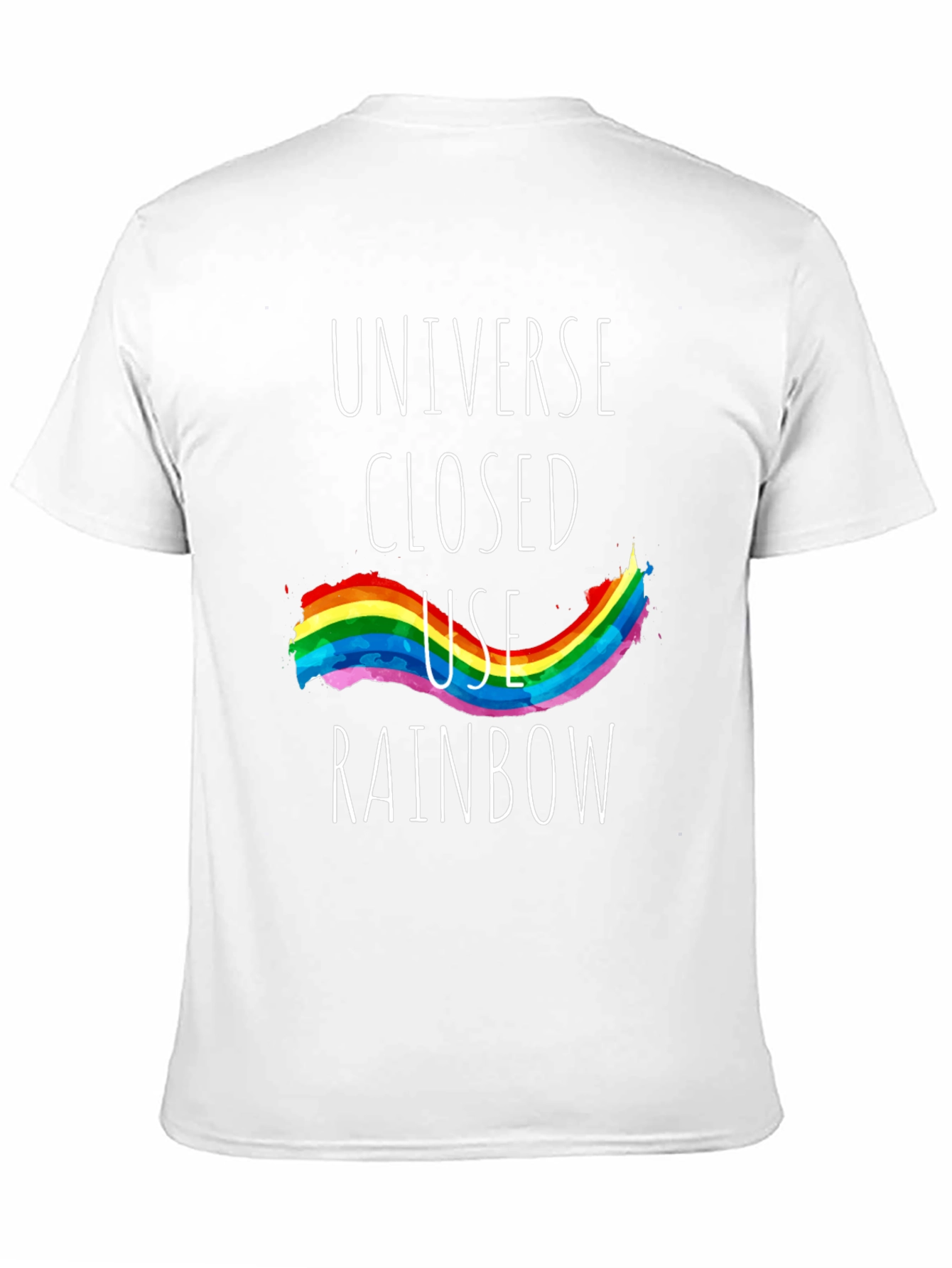Universe Closed Use Rainbow Graphic Tee