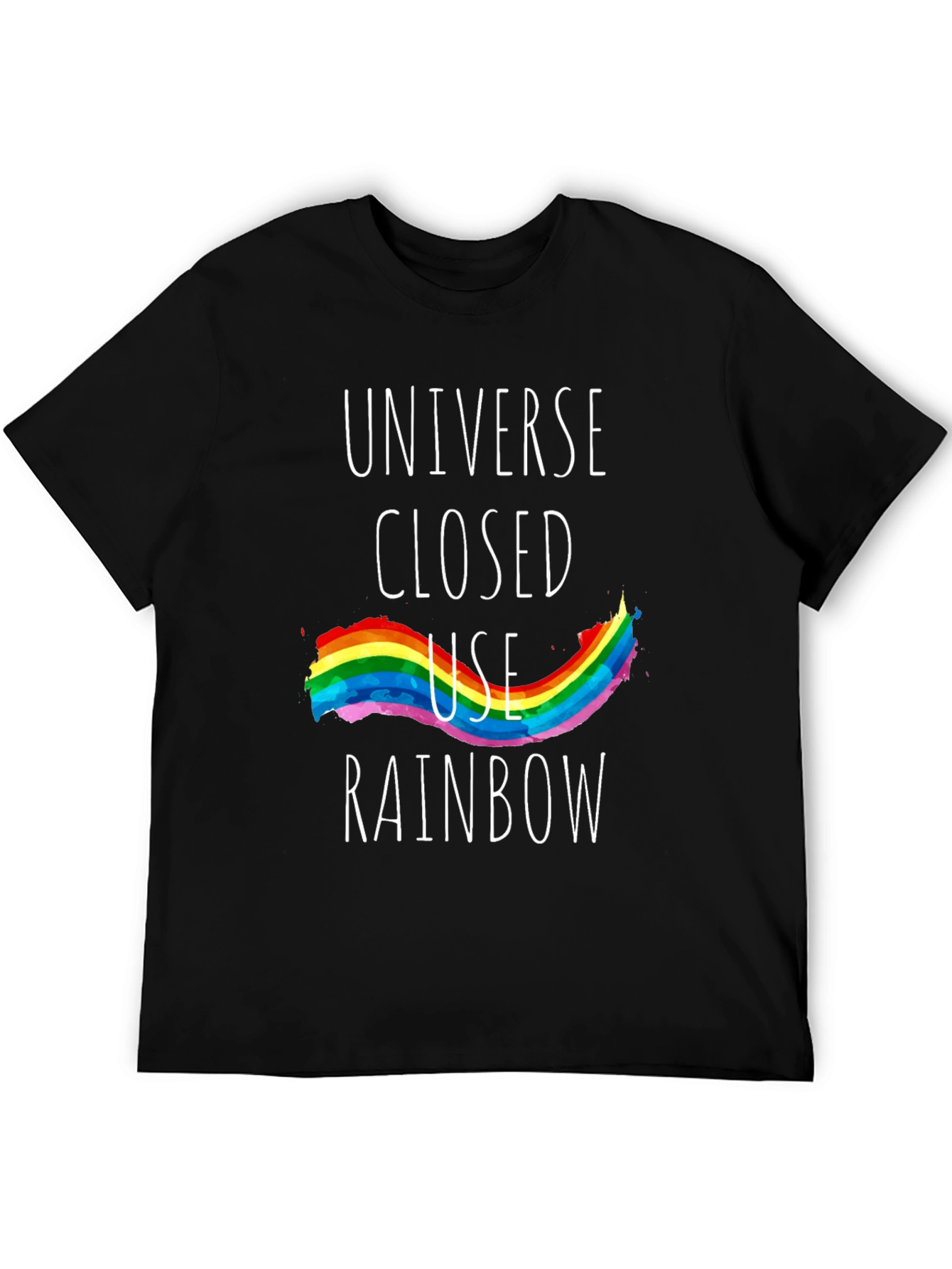 Universe Closed Use Rainbow Graphic Tee