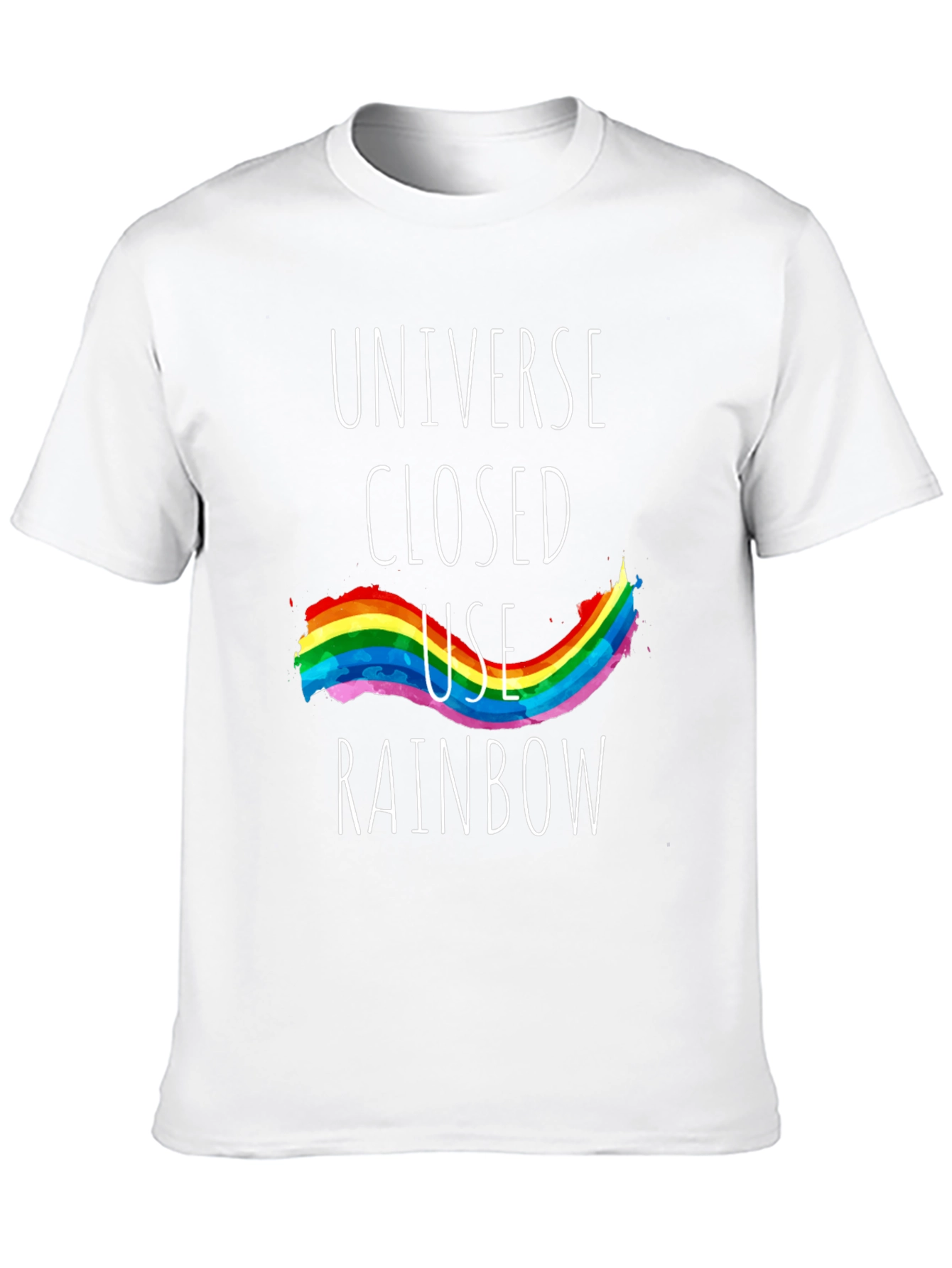 Universe Closed Use Rainbow Graphic Tee
