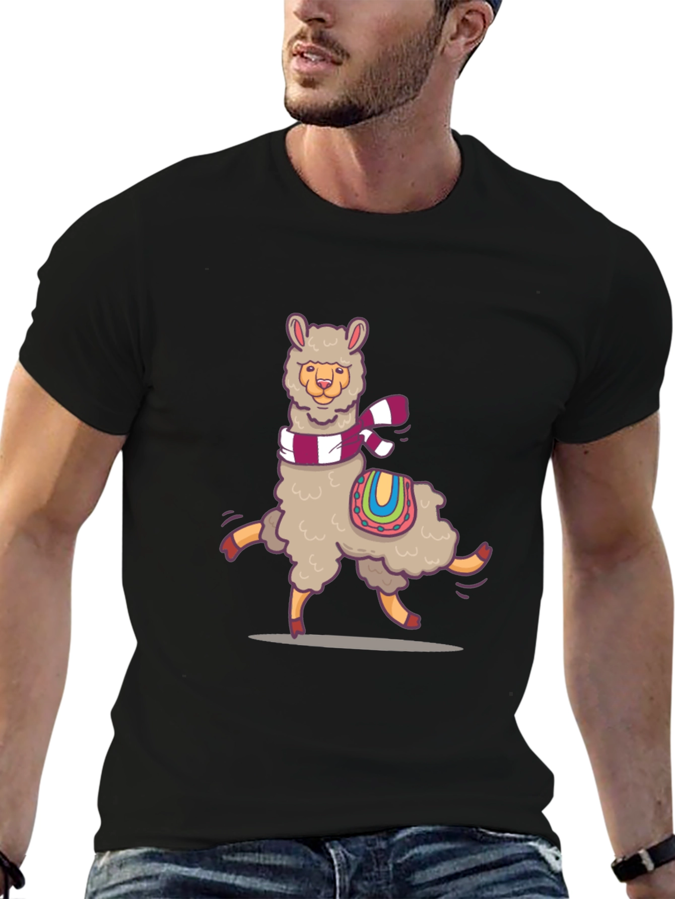 Llama Graphic Tee - Unique Design Soft Cotton