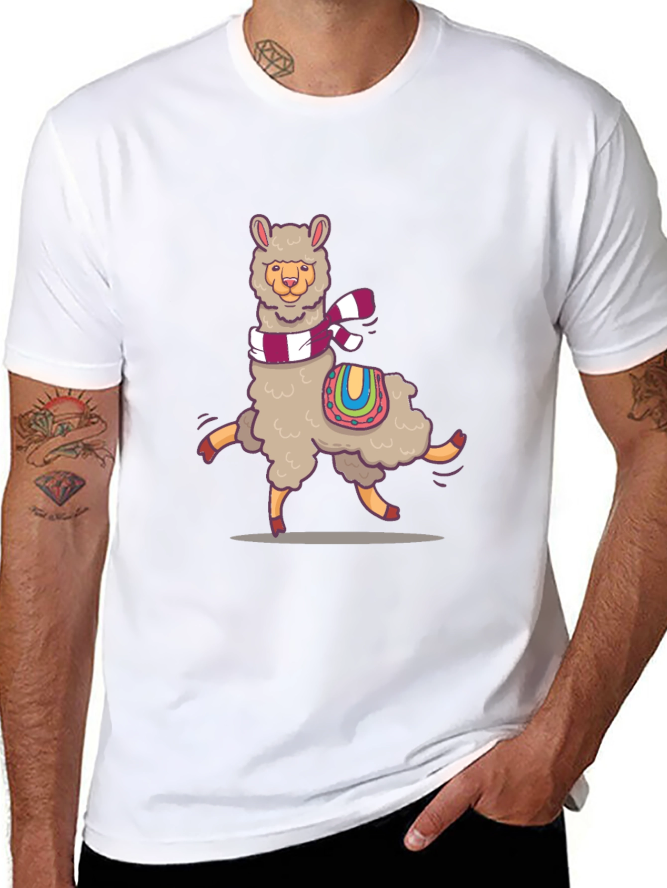 Llama Graphic Tee - Unique Design Soft Cotton