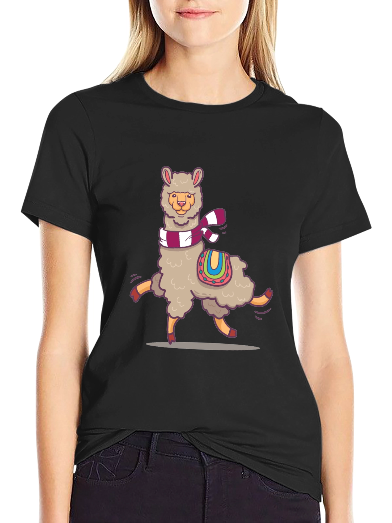 Llama Graphic Tee - Unique Design Soft Cotton