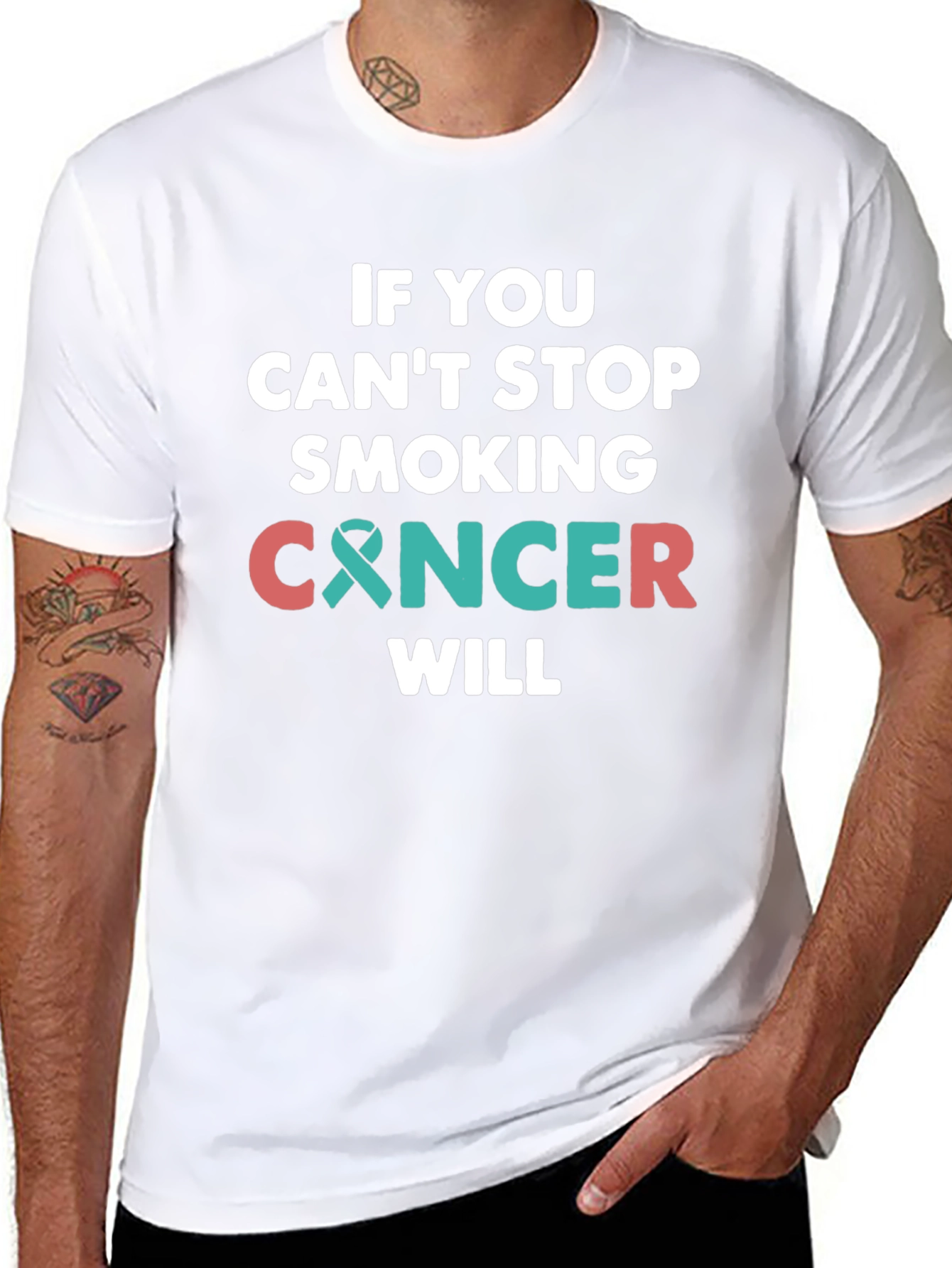 Stop Smoking Cancer Awareness T-Shirt
