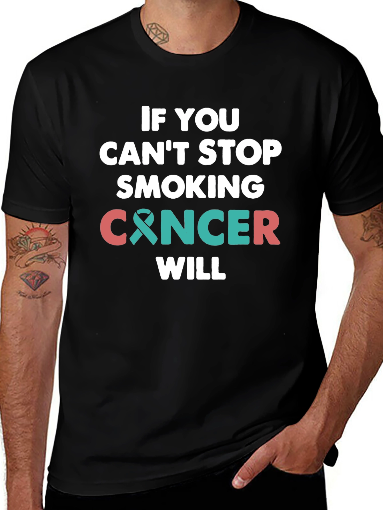 Stop Smoking Cancer Awareness T-Shirt