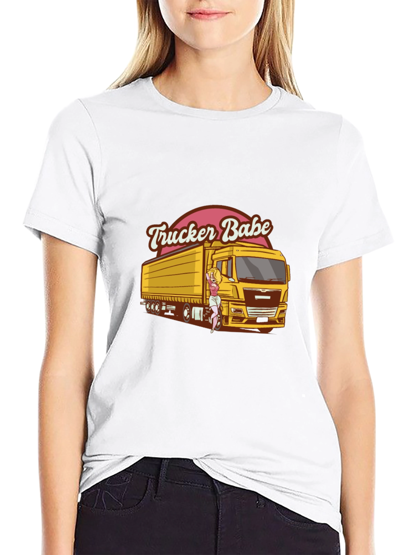 Trucker Babe Graphic T-Shirt