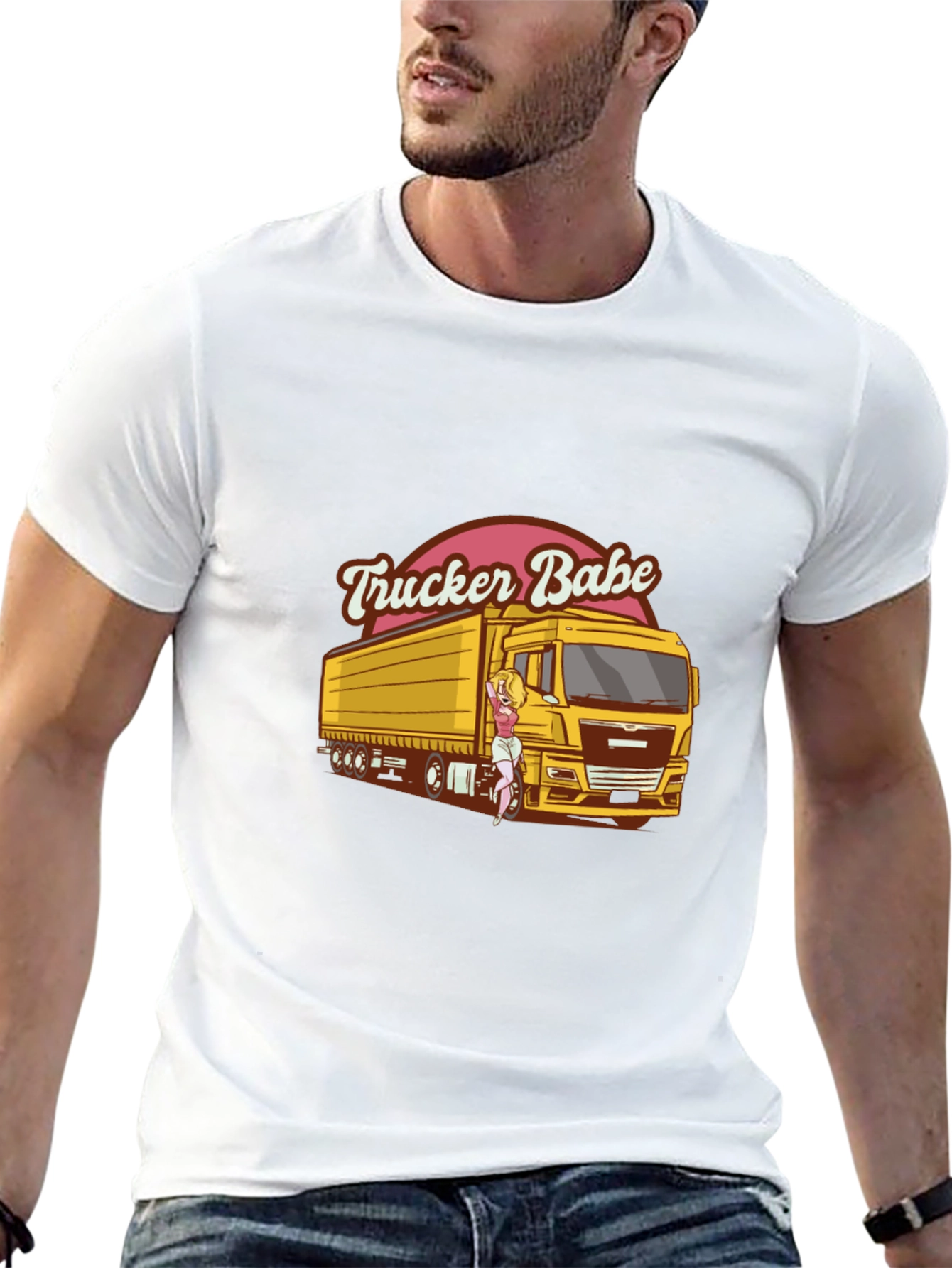Trucker Babe Graphic T-Shirt