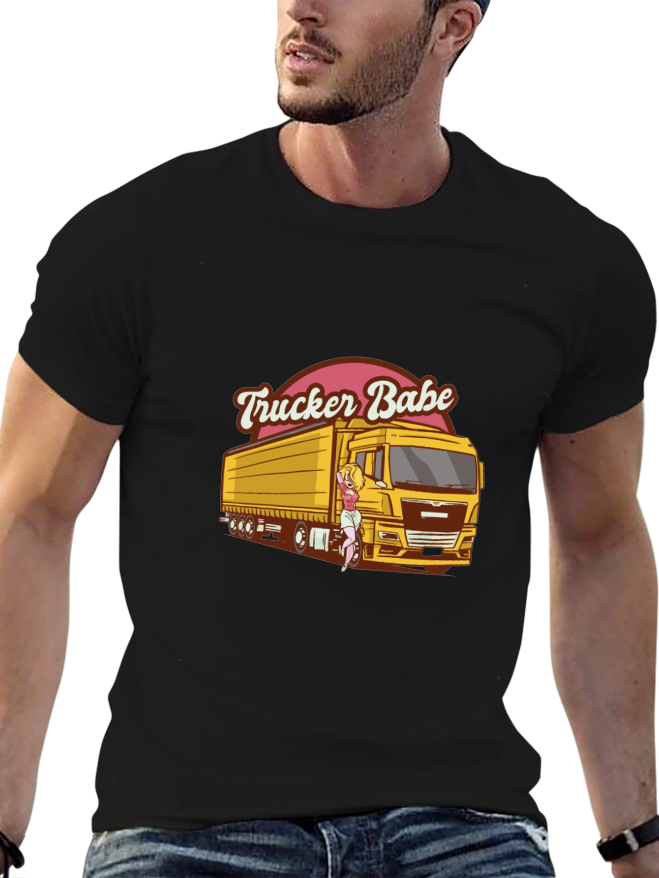 Trucker Babe Graphic T-Shirt