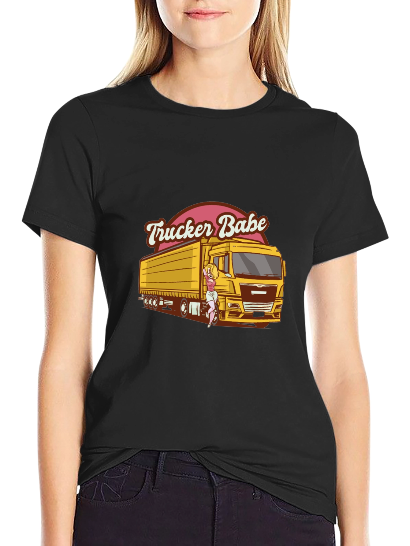Trucker Babe Graphic T-Shirt