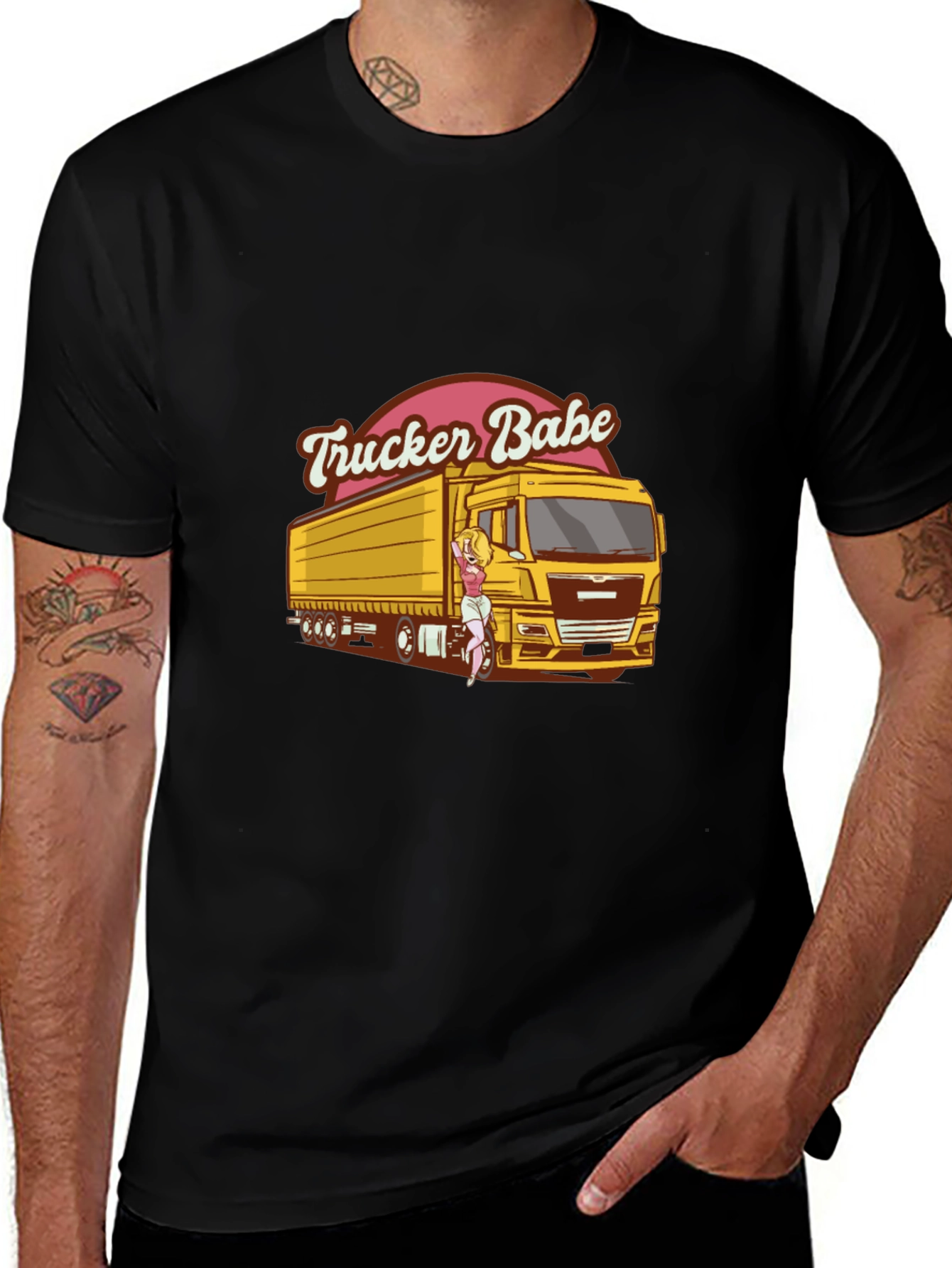 Trucker Babe Graphic T-Shirt